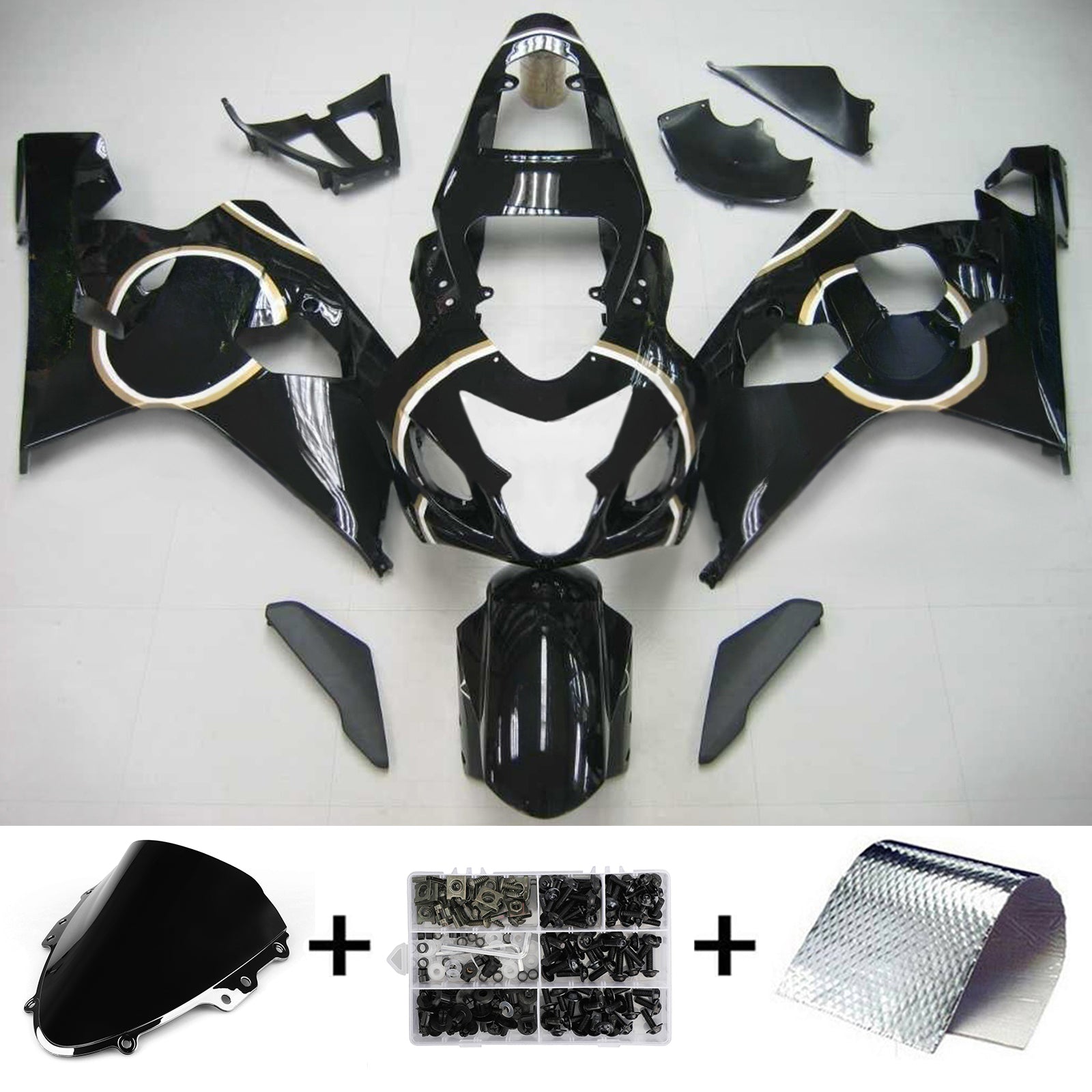 Amotopart Suzuki GSXR 600/750 2004-2005 Kit Carrosserie plastični abs