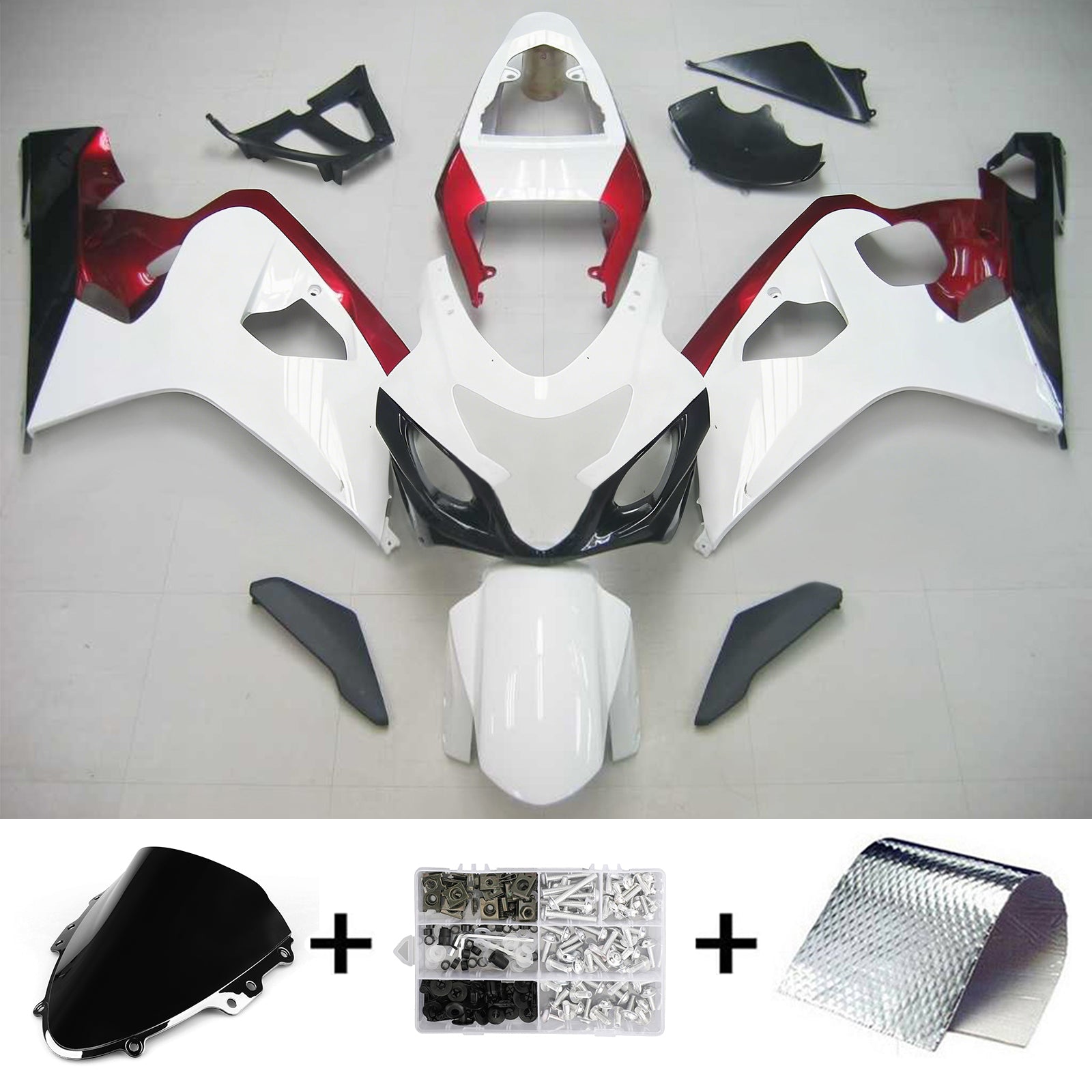 Amotopart Suzuki GSXR 600/750 2004-2005 ABS kunststof carrosseriekuipset