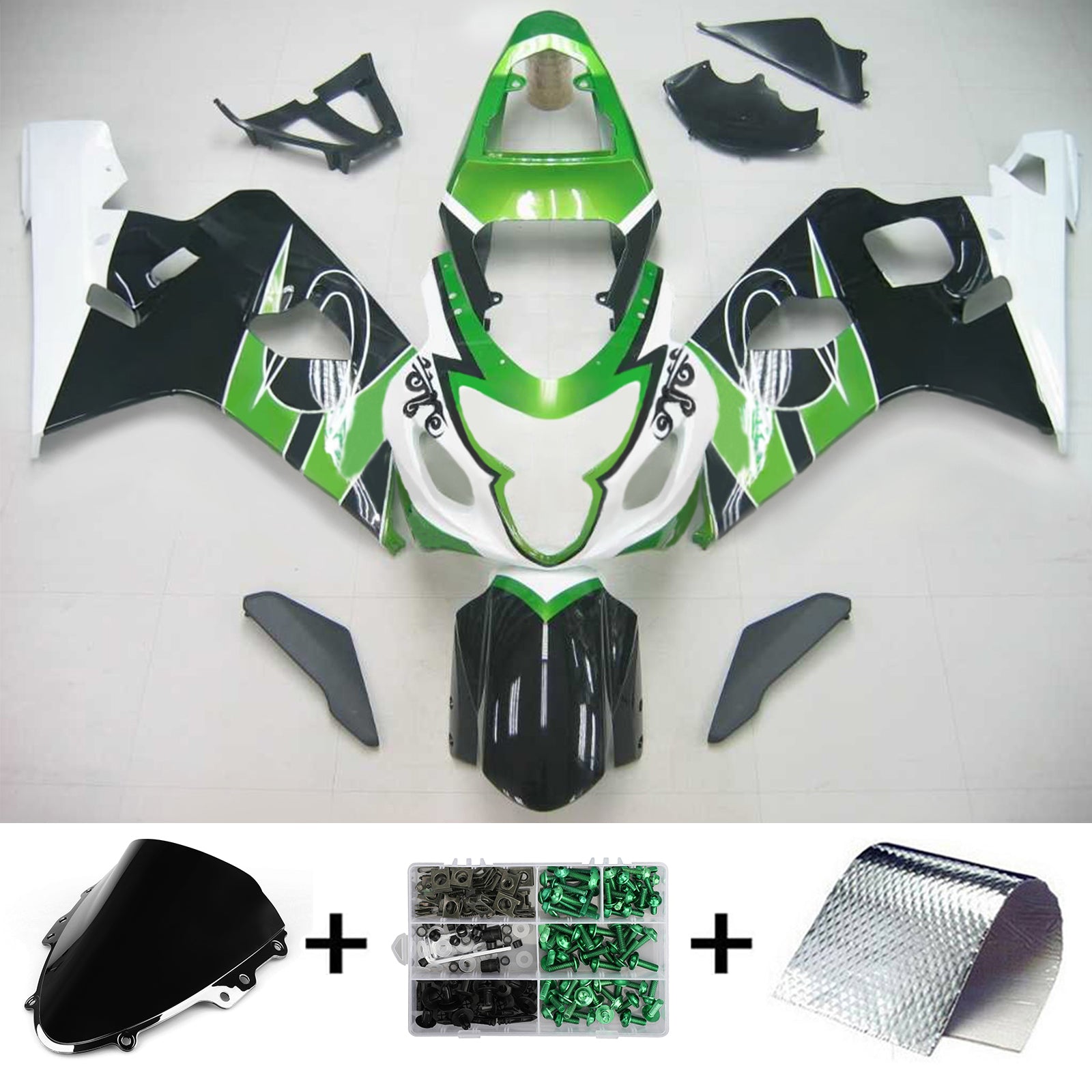 Amotopart Suzuki GSXR 600/750 2004-2005 ABS kunststof carrosseriekuipset