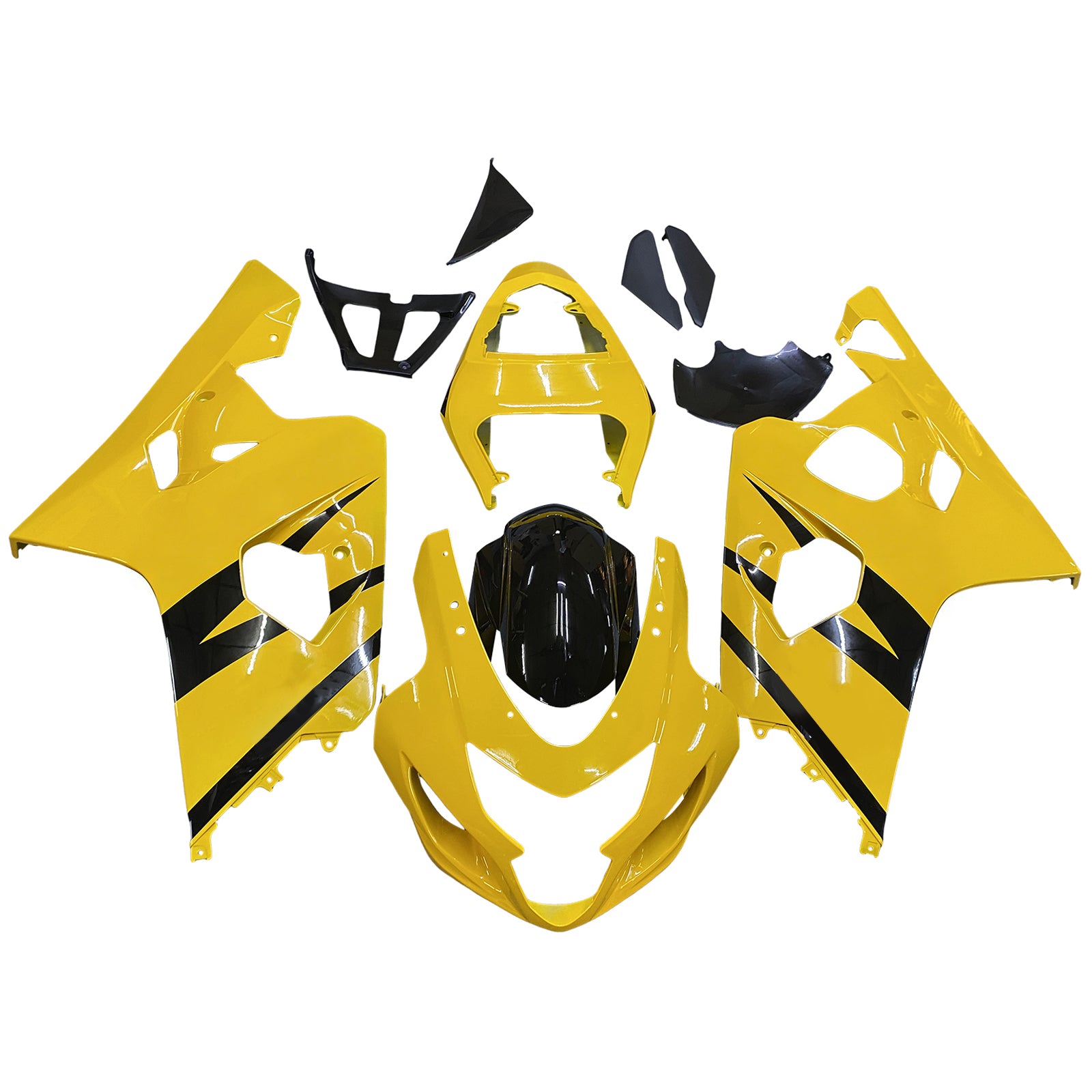 Amotopart Suzuki GSXR 600/750 2004-2005 Kit Carénage Carrosserie Plastique ABS