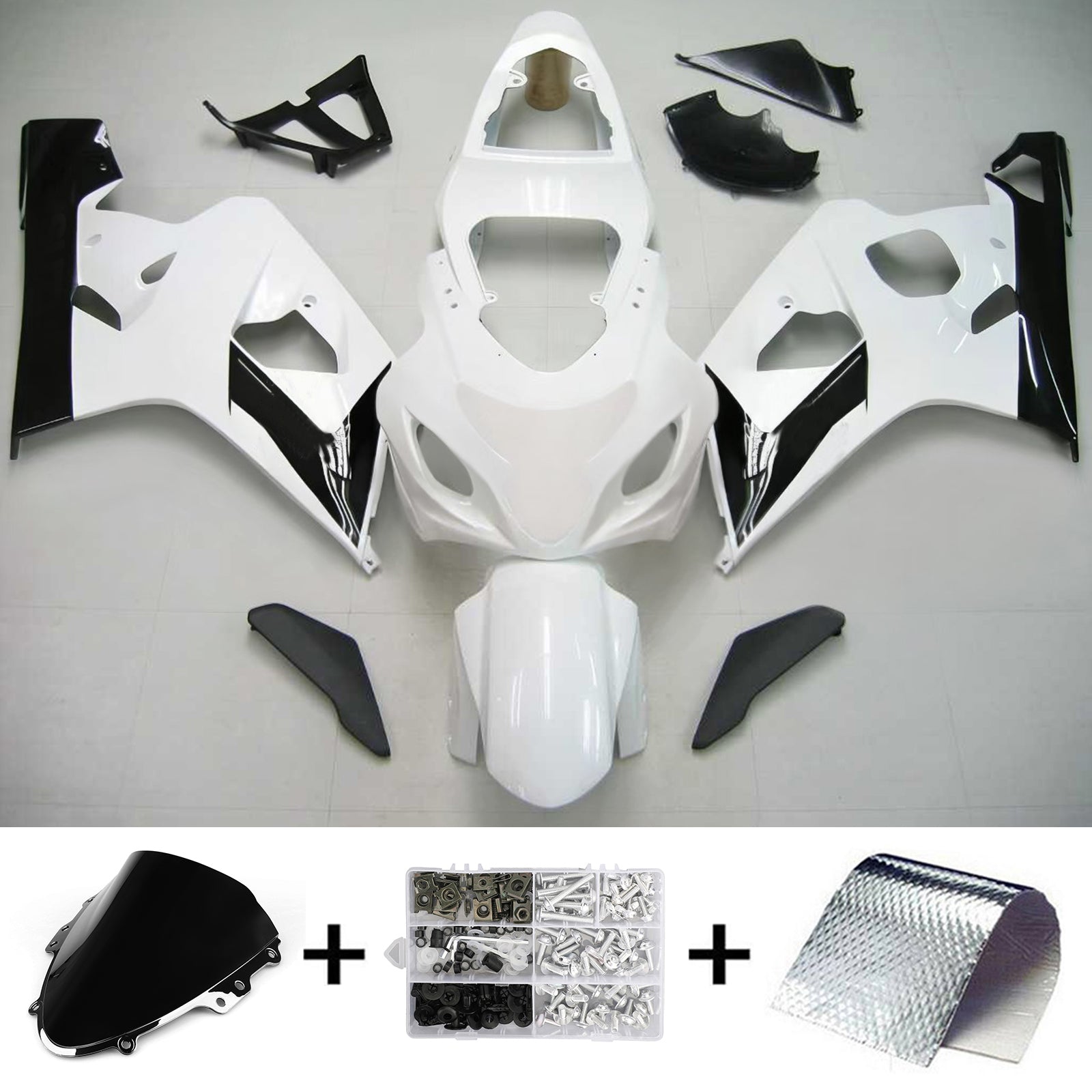 Amotopart Suzuki GSXR 600/750 2004-2005 ABS kunststof carrosseriekuipset
