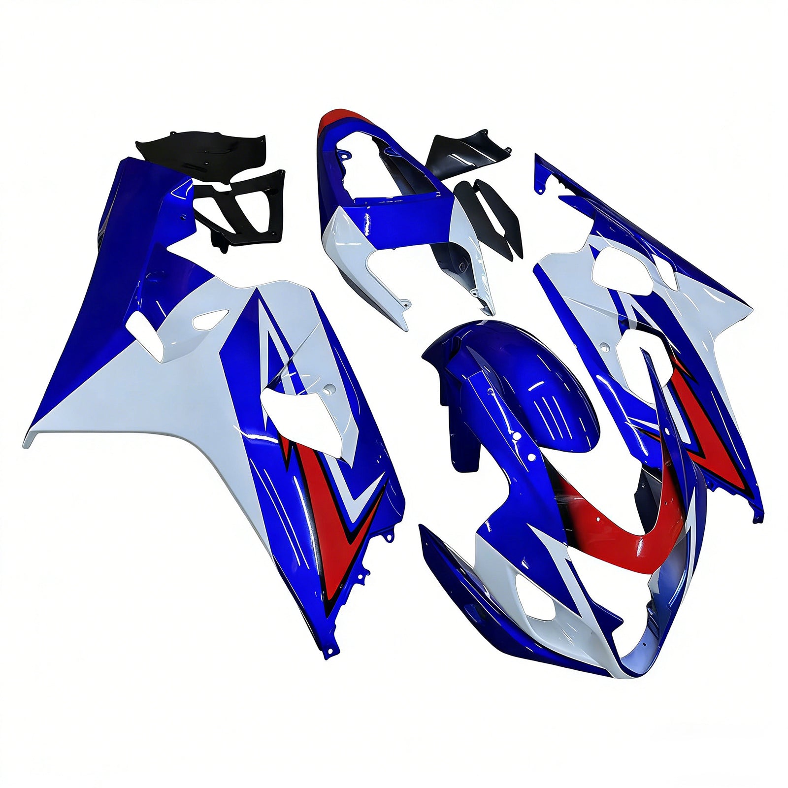 Amotopart Suzuki GSXR 600/750 2004-2005 Kit Carénage Carrosserie Plastique ABS