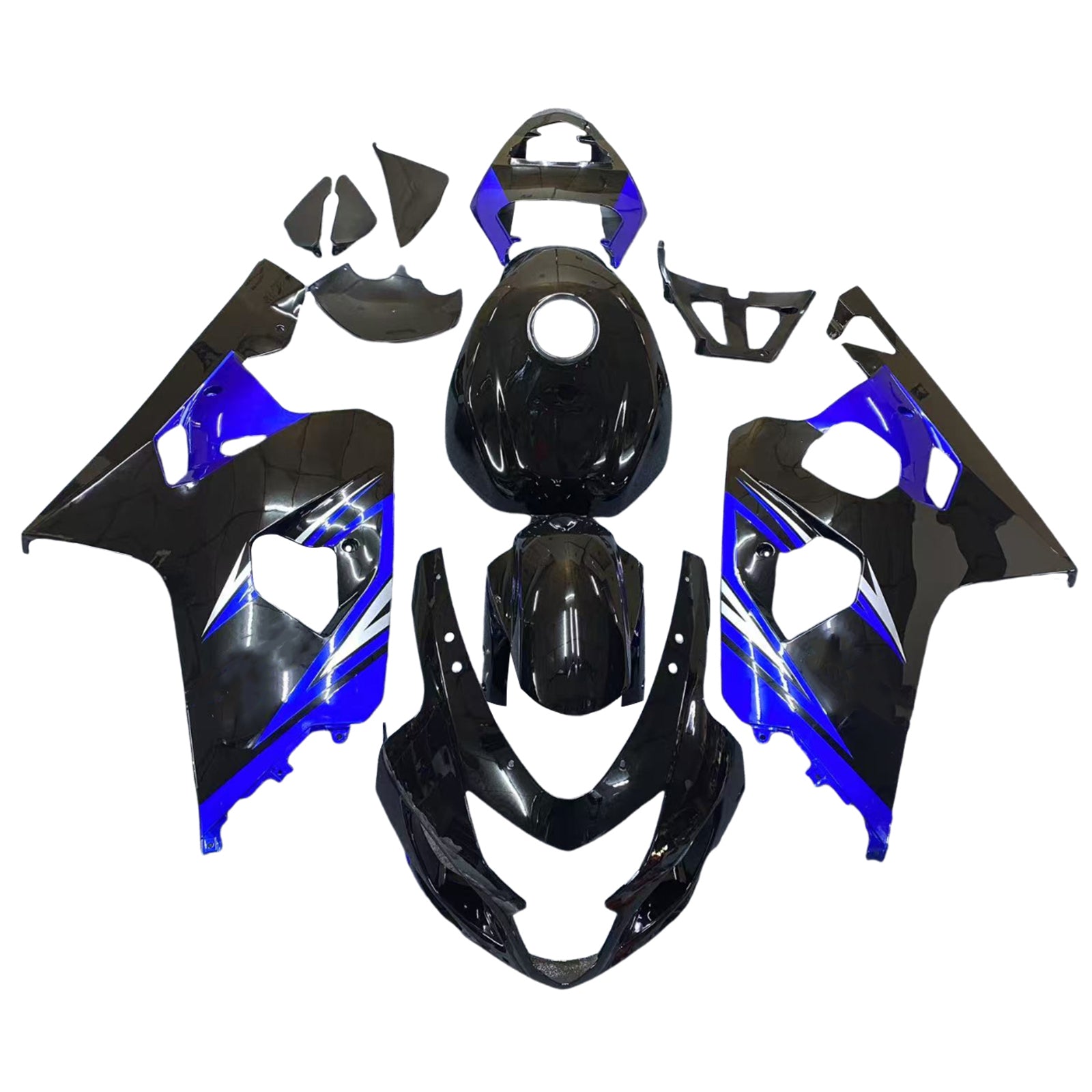 2004-2005 Suzuki GSXR 600/750 K4 Kit de carénage d'injection carrosserie plastique ABS