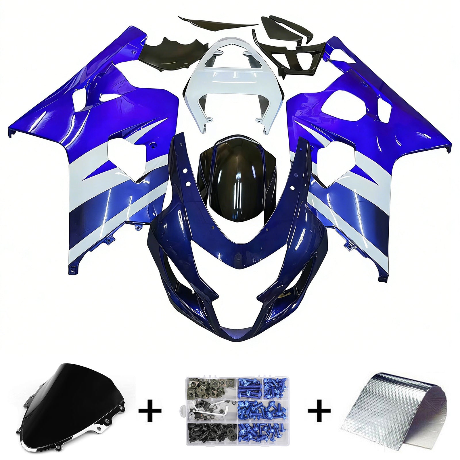 2004-2005 Suzuki GSXR 600/750 K4 Zestaw owiewek wtryskowych Nadwozie z tworzywa ABS