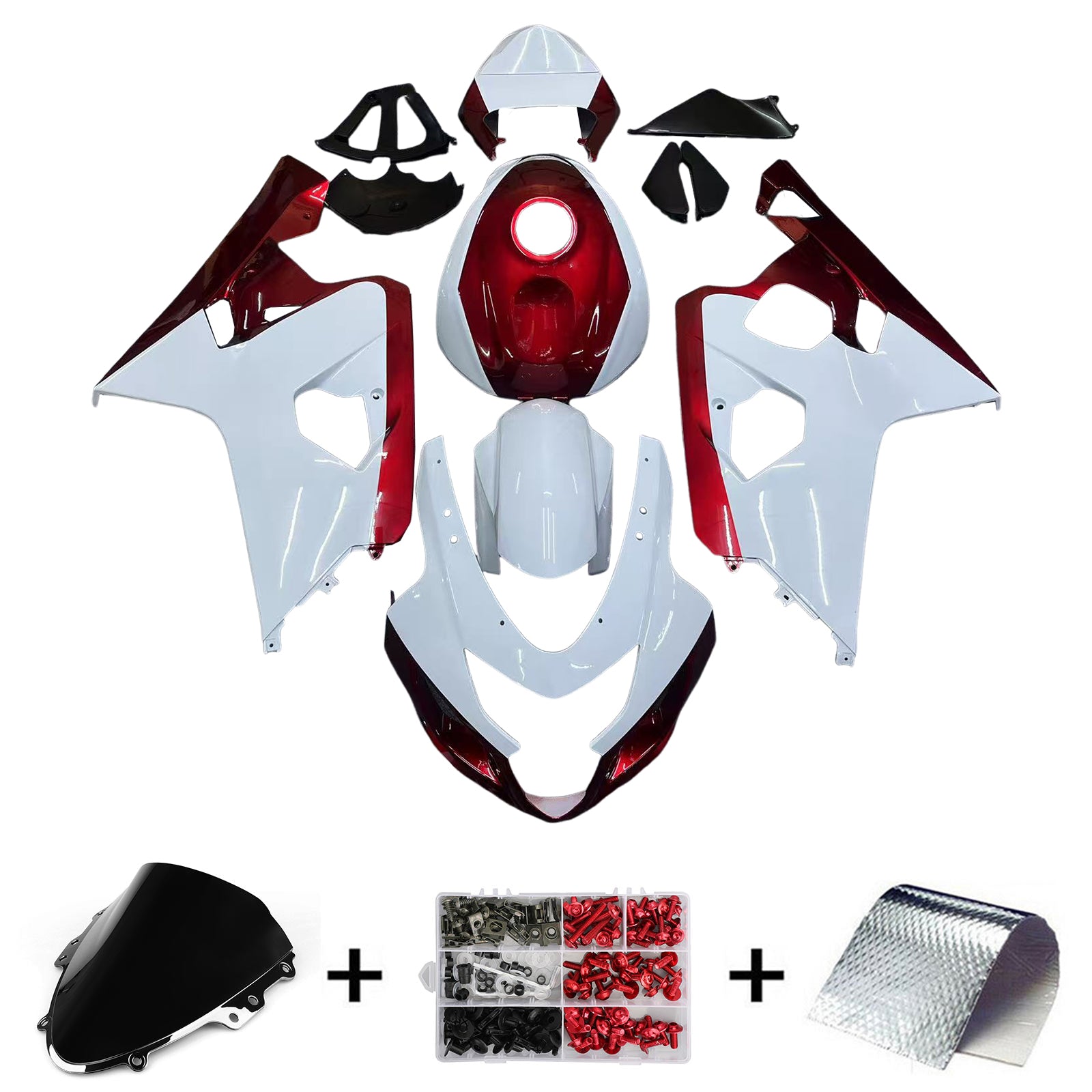 Kit carena iniezione Suzuki GSXR 600/750 K4 2004-2005 Carrozzeria in plastica ABS