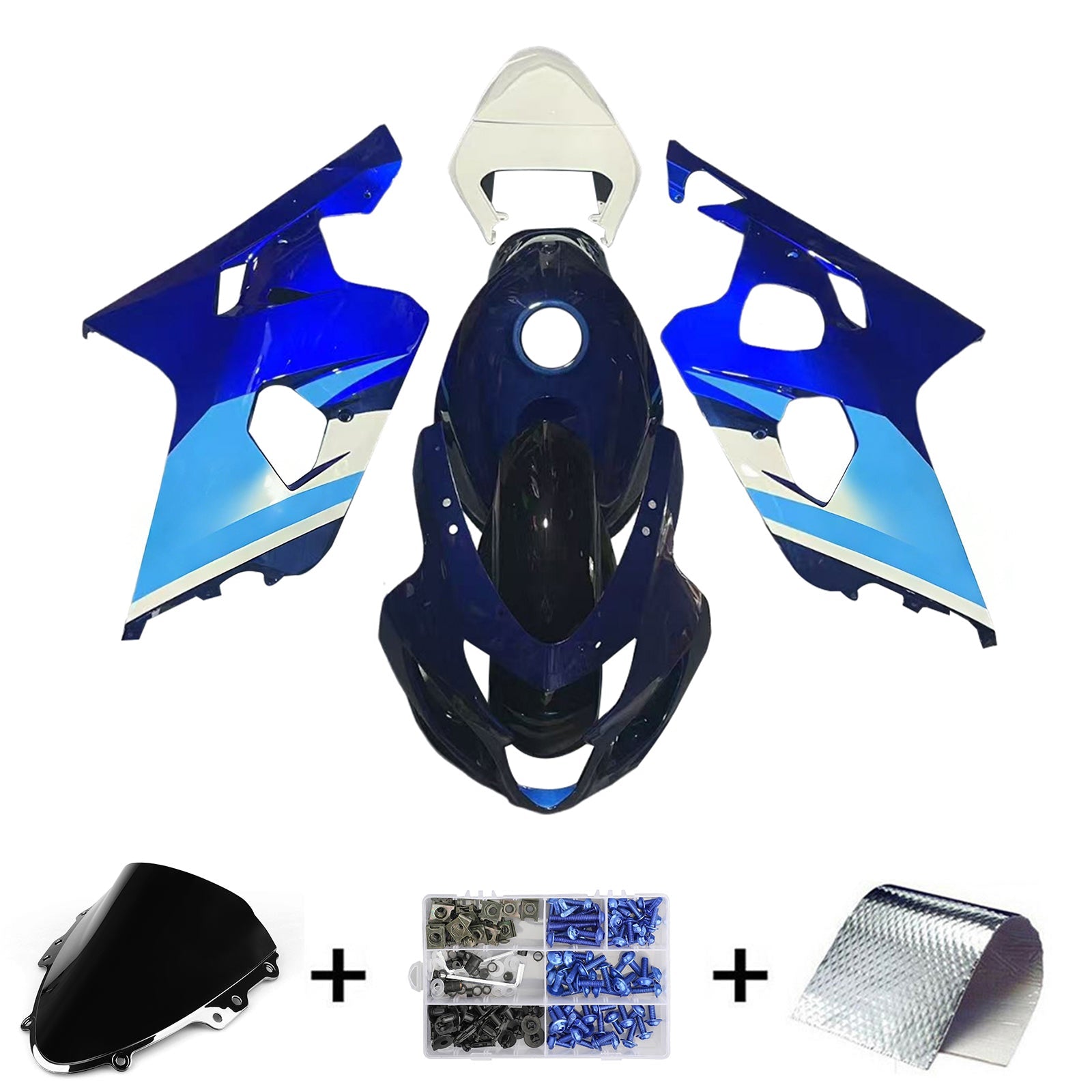 Kit de carénage en plastique ABS pour Suzuki GSXR 600/750 2004-2005 K4