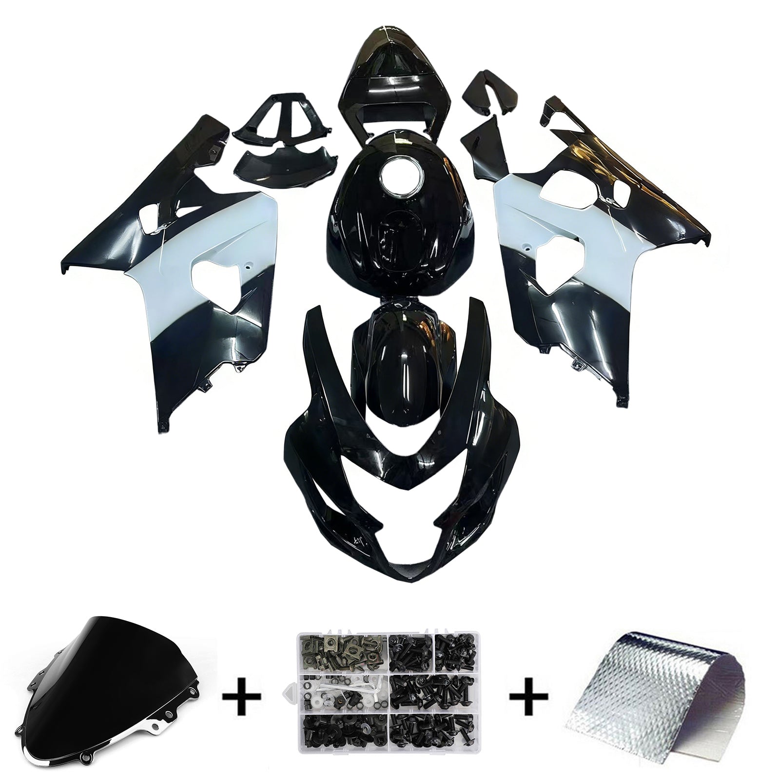 2004-2005 Suzuki GSXR 600/750 K4 Kit de carénage d'injection carrosserie plastique ABS
