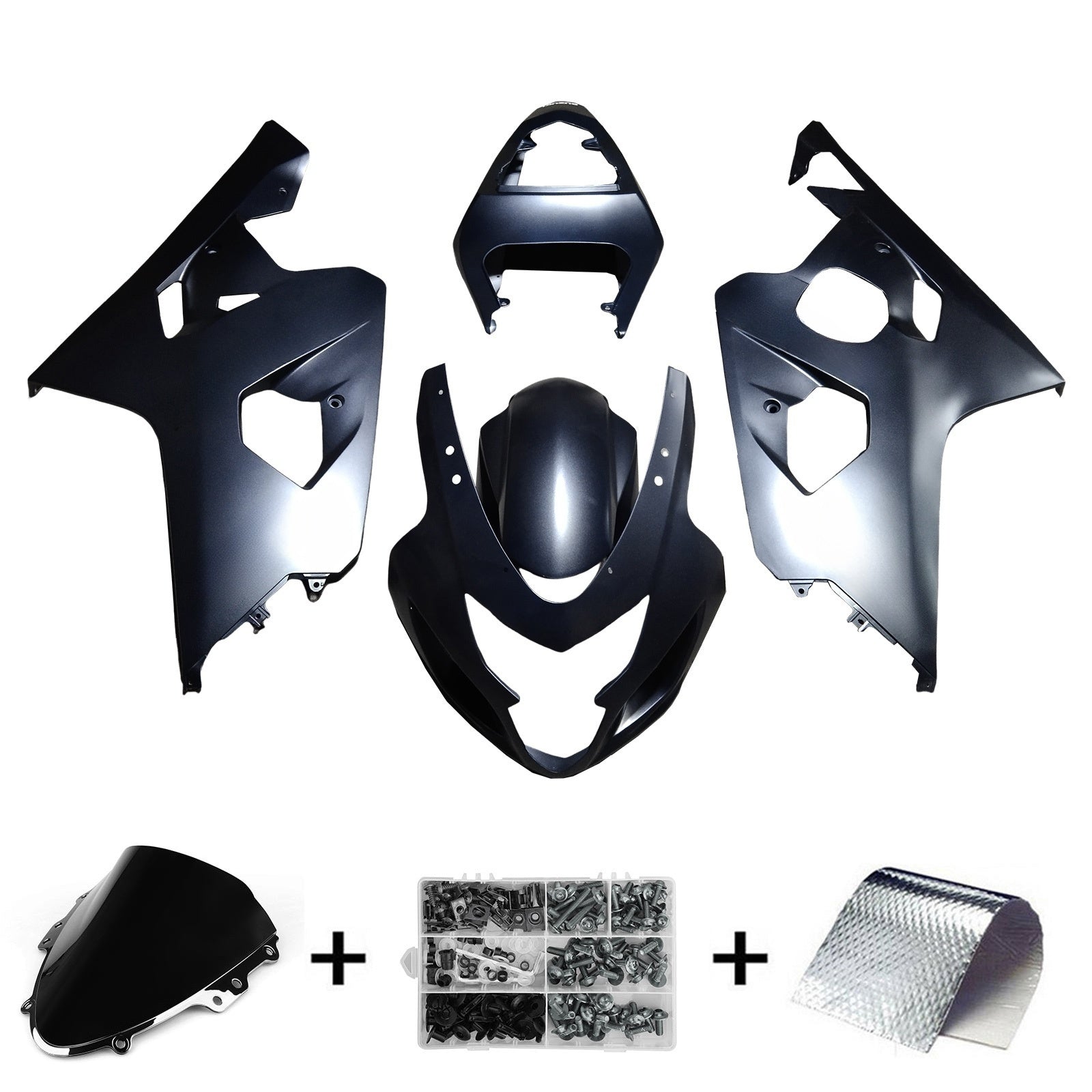 2004-2005 Suzuki GSXR 600/750 K4 Kit de carénage d'injection carrosserie plastique ABS