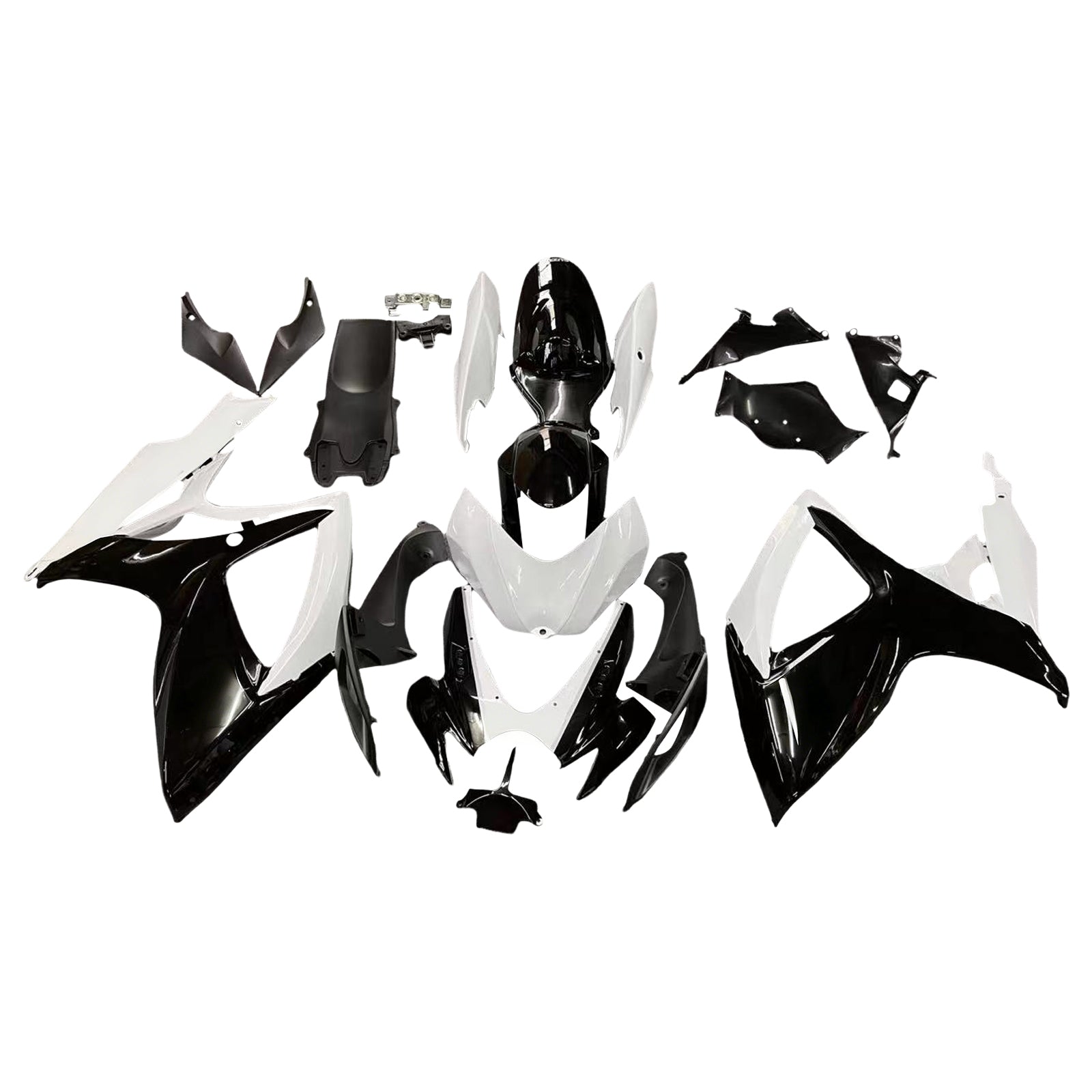 Owiewki Amotopart 2006-2007 Suzuki GSXR 600 750 Black & White GSXR Generic