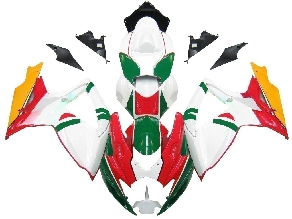 Carénages Amotopart 2006-2007 Suzuki GSXR 600 750 Blanc Rouge Vert Alitalia Generic