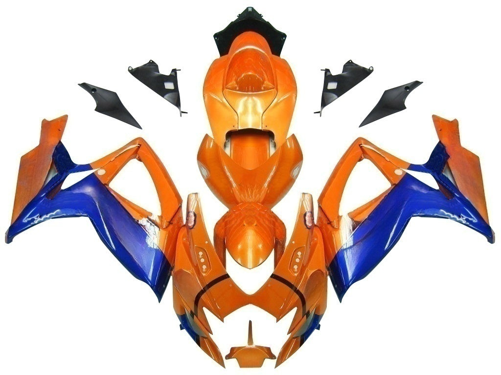 Carénages Amotopart 2006-2007 Suzuki GSXR 600 750 Orange &amp; Bleu Jordan Generic