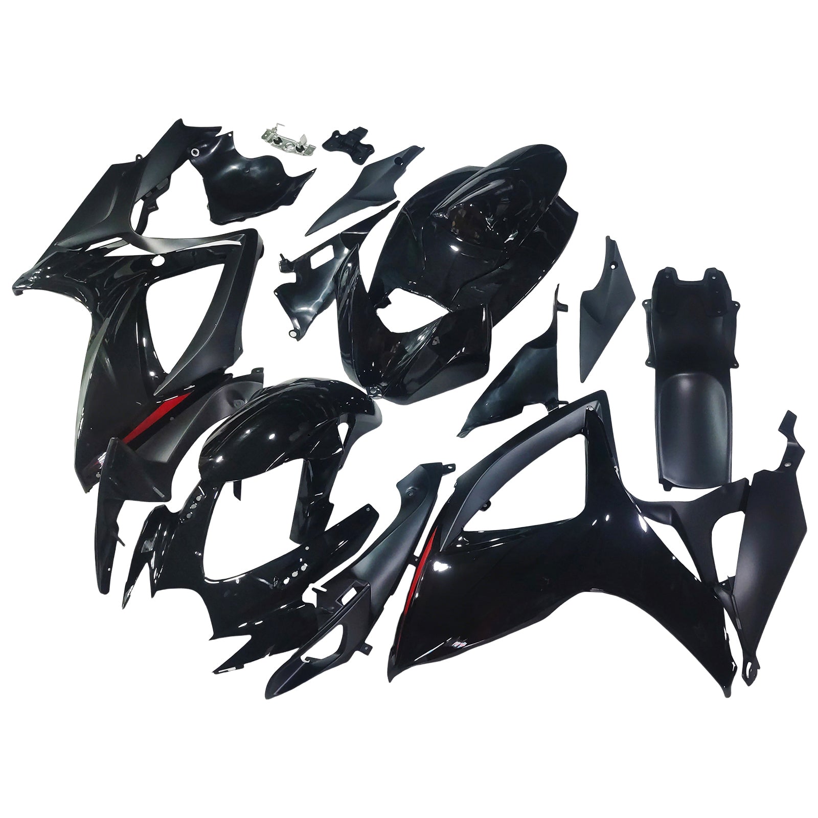 Amotopart Suzuki GSXR 600/750 2006-2007 K6 Kit Carénage Carrosserie Plastique ABS