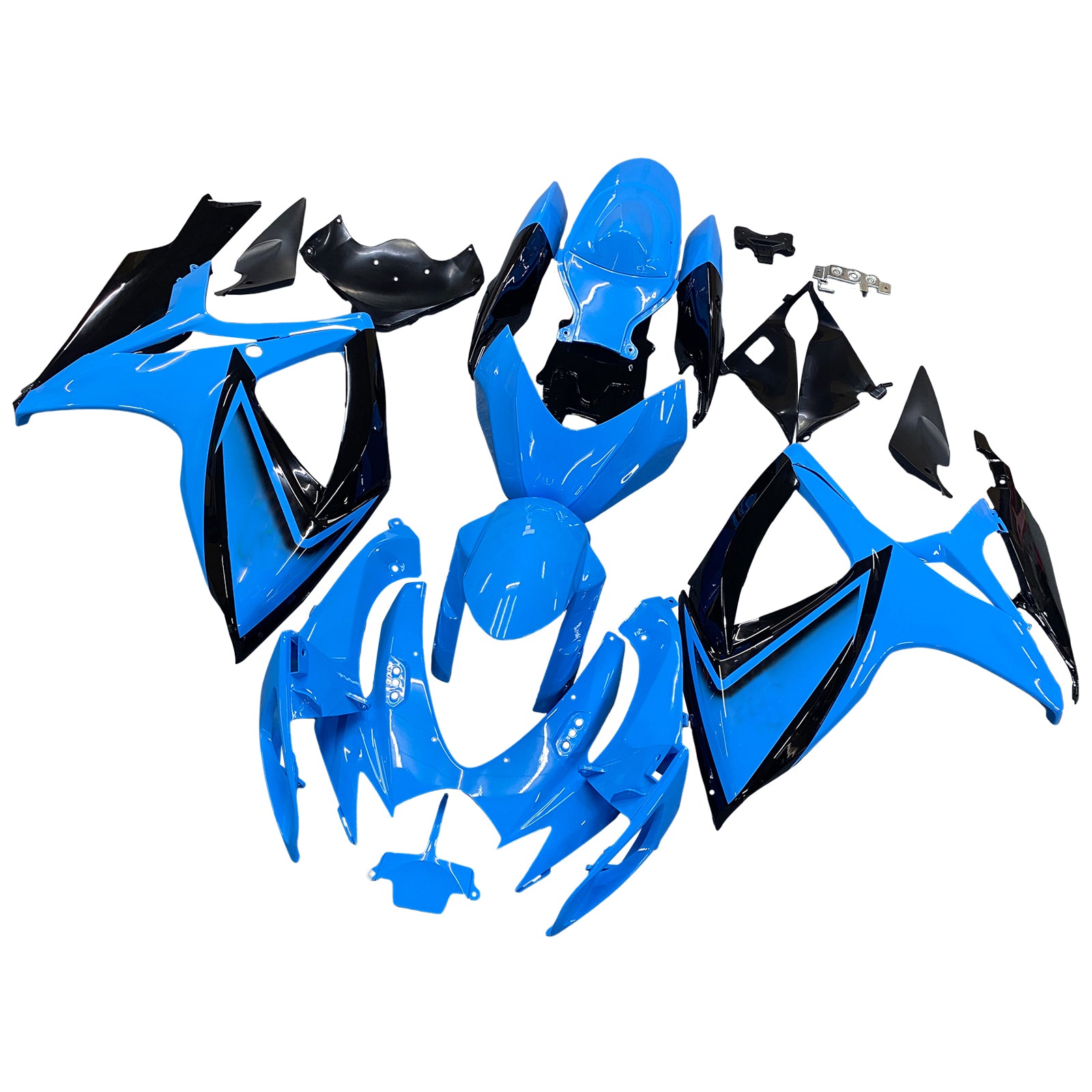 Amotopart Suzuki GSXR 600/750 2006-2007 K6 ABS muovinen korin suojasarja