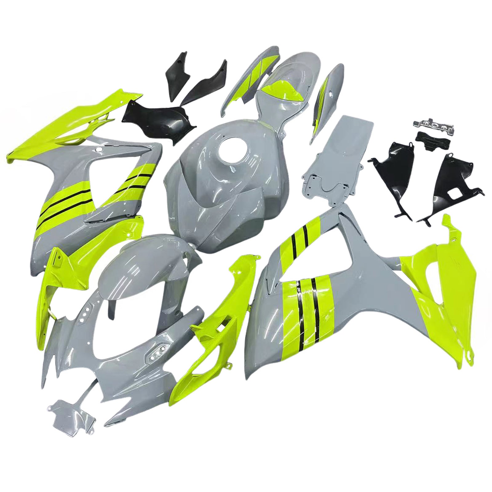 Amotopart Suzuki GSXR 600/750 2006-2007 K6 ABS muovinen korin suojasarja
