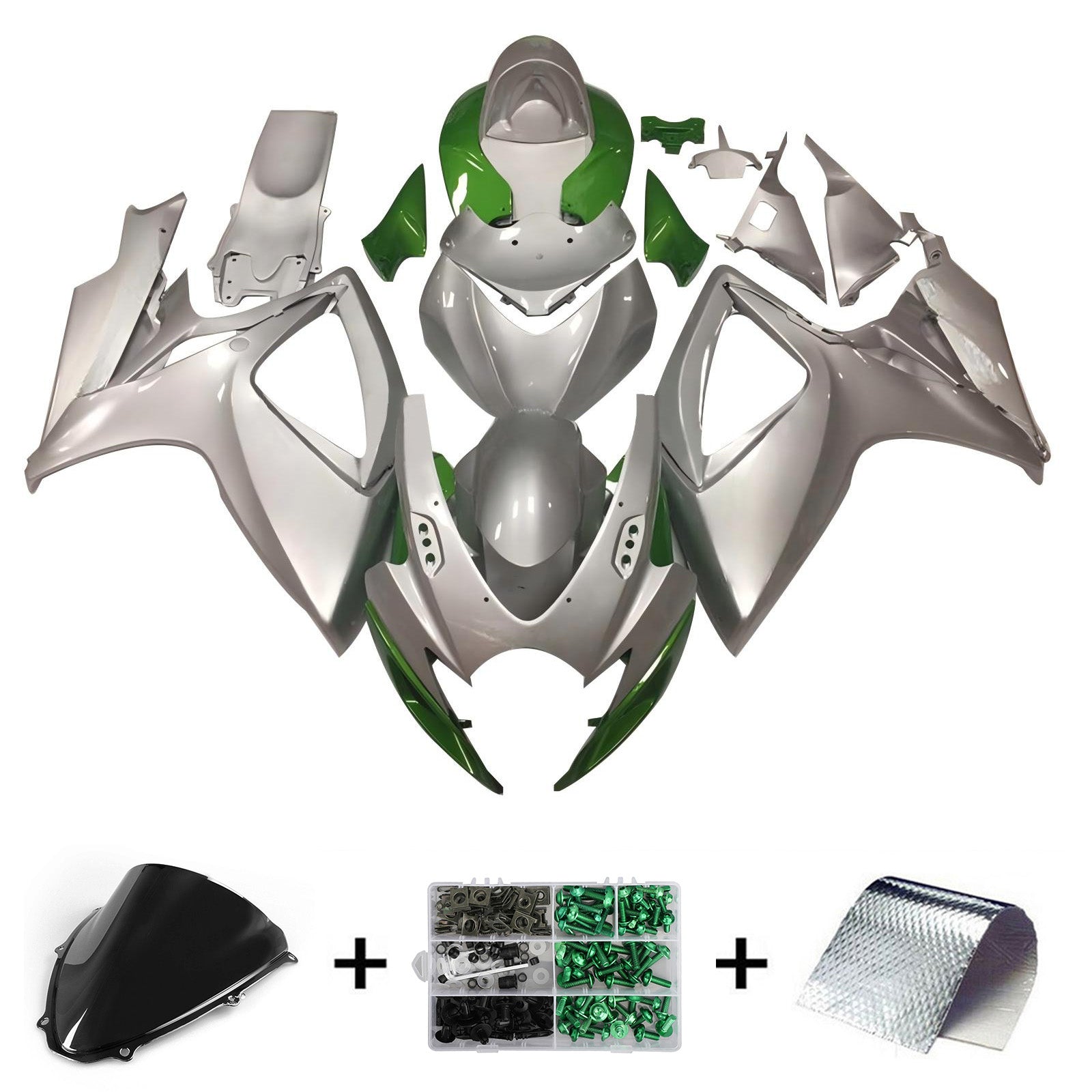 2006-2007 Suzuki GSXR 600/750 K6 Kit de carénage d'injection carrosserie plastique ABS