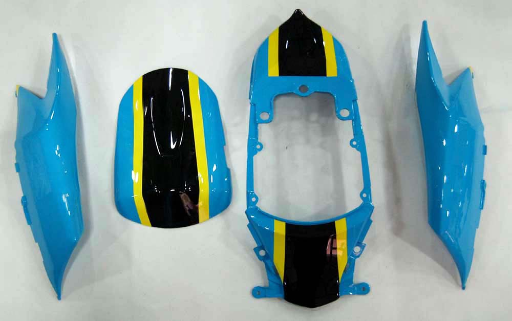 Carénages Amotopart 2008-2010 Suzuki GSXR 600 750 Bleu Jaune Rizla Generic