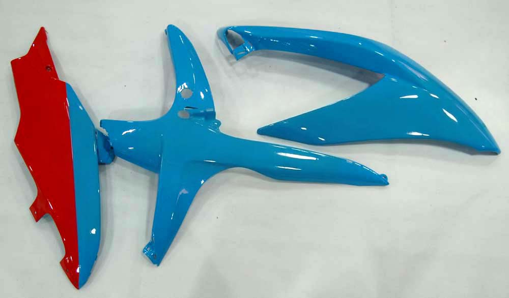 Carénages Amotopart 2008-2010 Suzuki GSXR 600 750 Bleu Jaune Rizla Generic