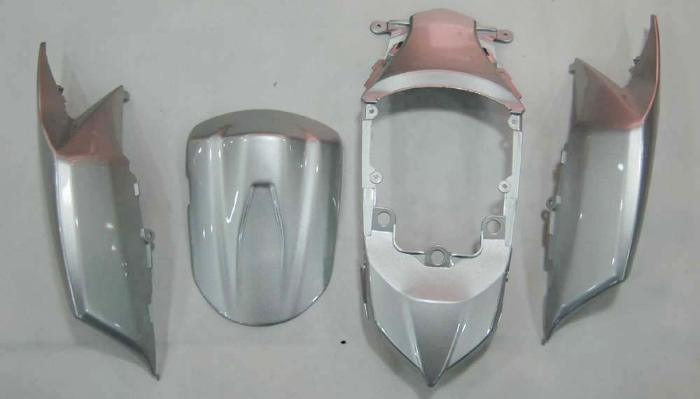 Carénages Amotopart 2008-2010 Suzuki GSXR 600 750 Argent Noir GSXR Generic