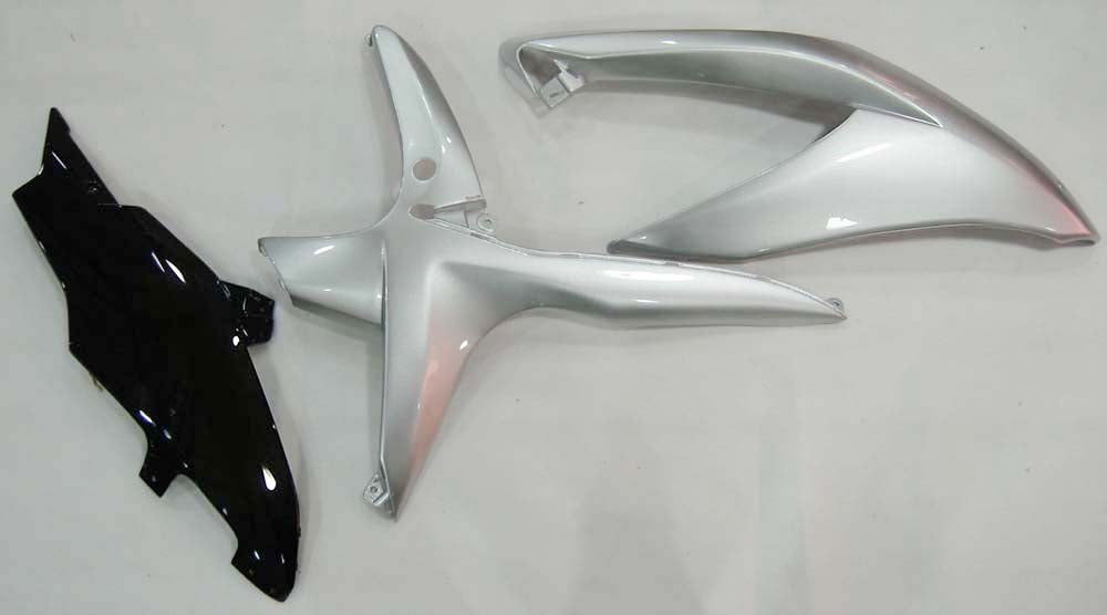 Carénages Amotopart 2008-2010 Suzuki GSXR 600 750 Argent Noir GSXR Generic