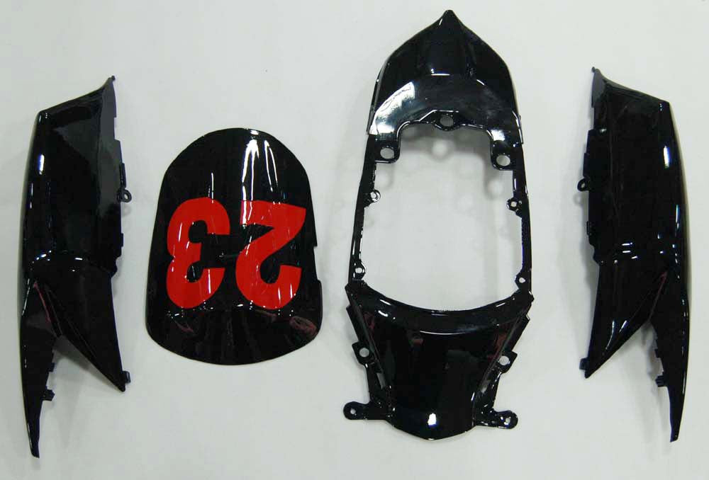 Carénages Amotopart 2008-2010 Suzuki GSXR 600 750 Noir Argent Jordan Generic