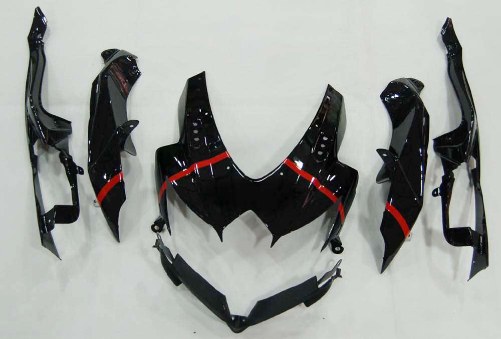 Carénages Amotopart 2008-2010 Suzuki GSXR 600 750 Noir Argent Jordan Generic
