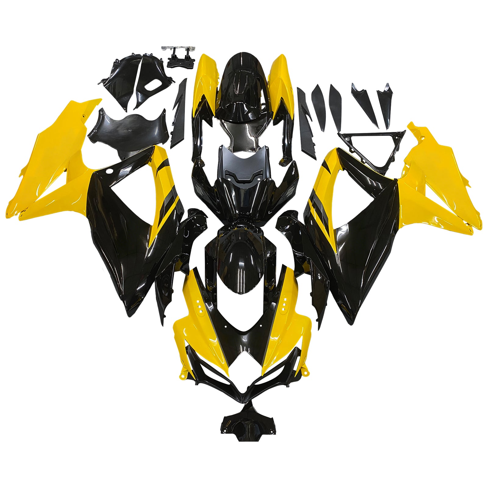 Owiewka Amotopart 2008-20 10 Suzuki GSXR 600 750 czarno-żółta GSXR Generic