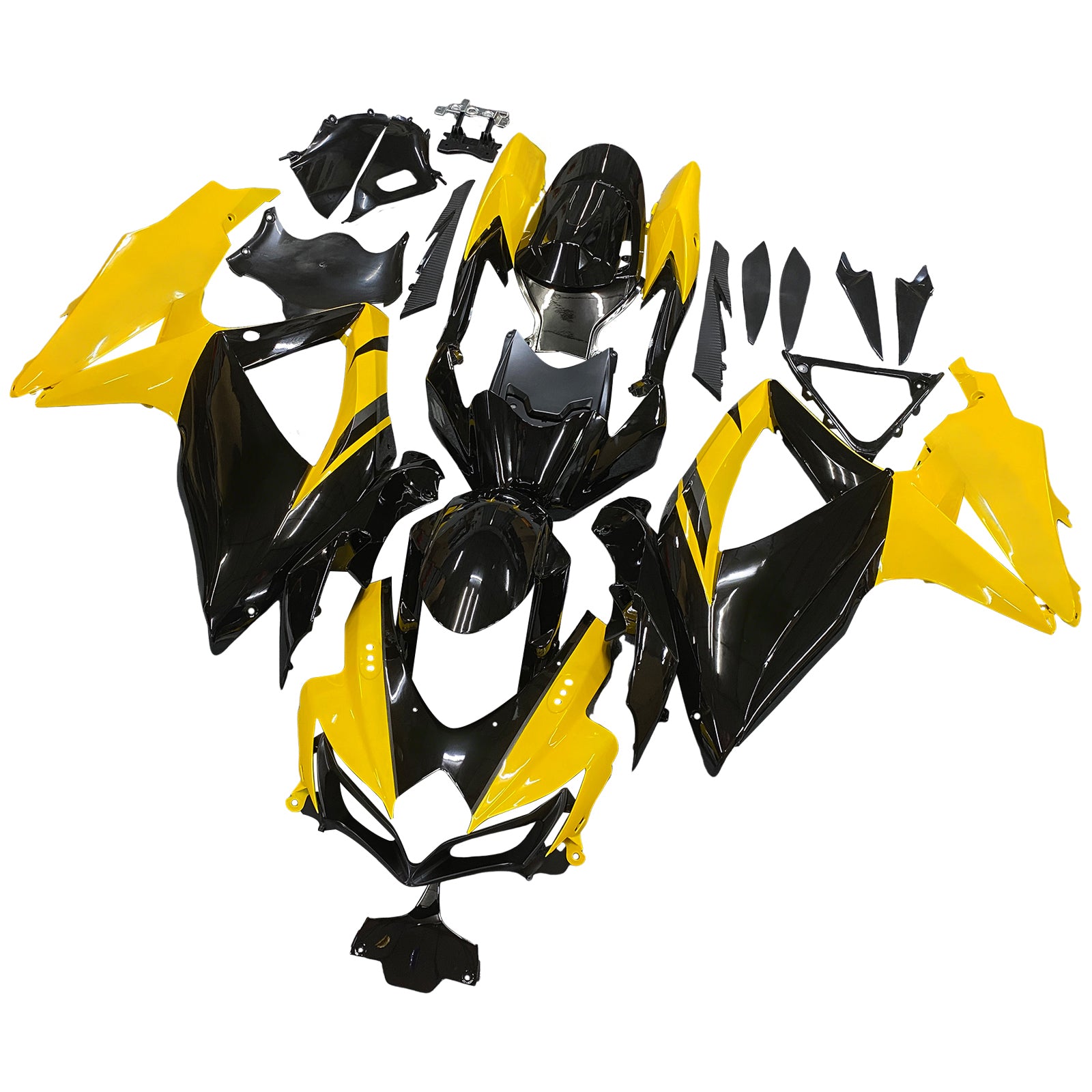 Owiewka Amotopart 2008-20 10 Suzuki GSXR 600 750 czarno-żółta GSXR Generic