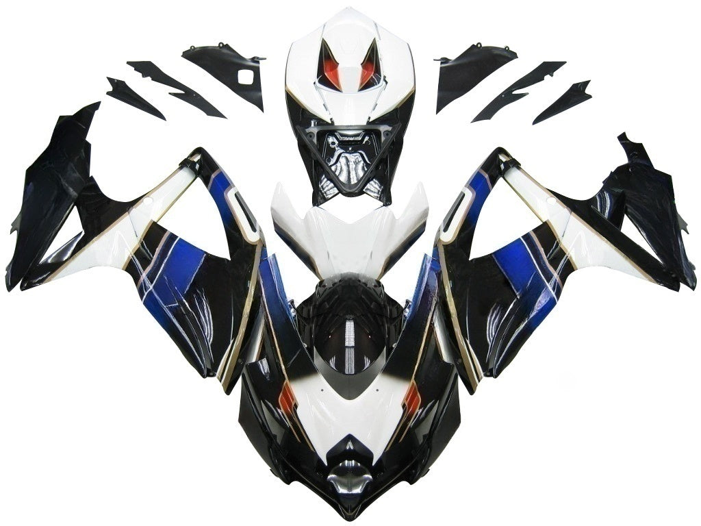 Owiewki Amotopart 2008-2010 Suzuki GSXR 600 750 Czarno Białe Suzuki Generic