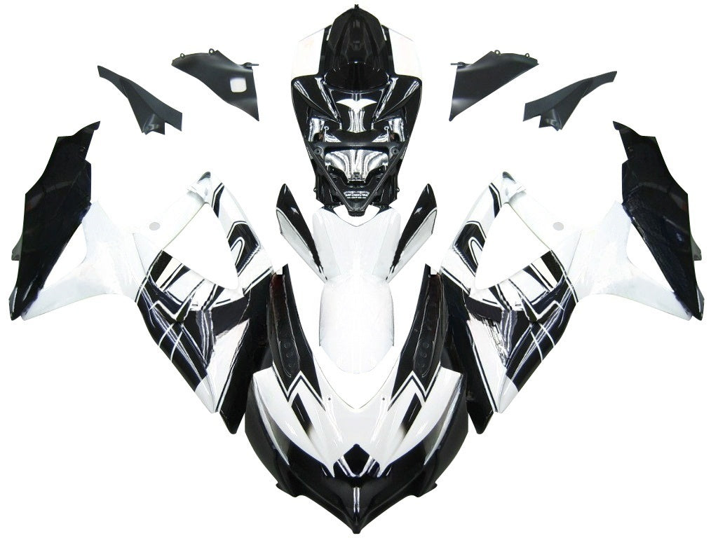 Carénages Amotopart 2008-2010 Suzuki GSXR 600 750 Noir Blanc Alstare Corona Generic