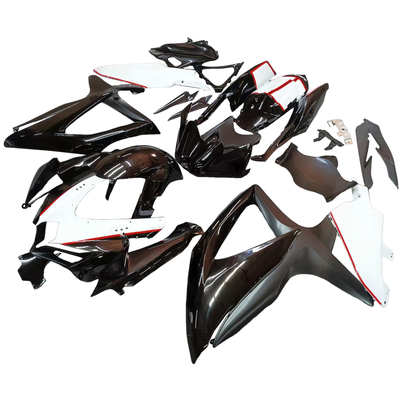 Sobe Amotopart 2008-2010 Suzuki GSXR 600 750 Črno belo gsxr generic