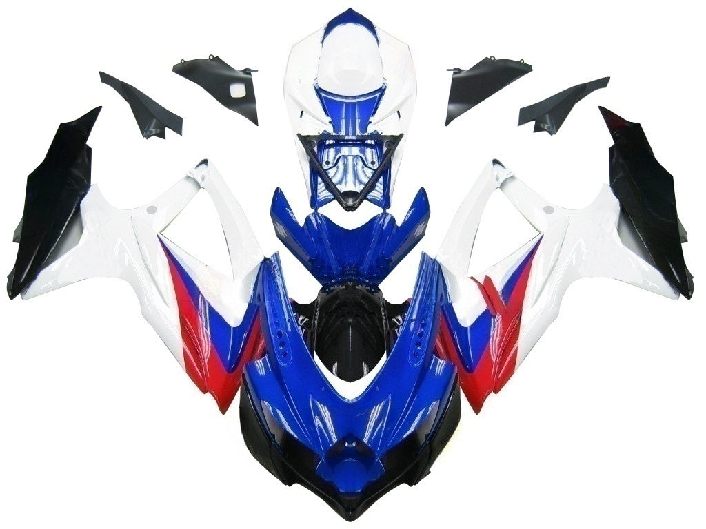 Carénages Amotopart 2008-2010 Suzuki GSXR 600 750 Bleu Rouge Blanc GSXR Generic