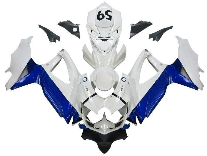 Carene Amotopart 2008-2010 Suzuki GSXR 600 750 Bianco Blu Jordan Generico