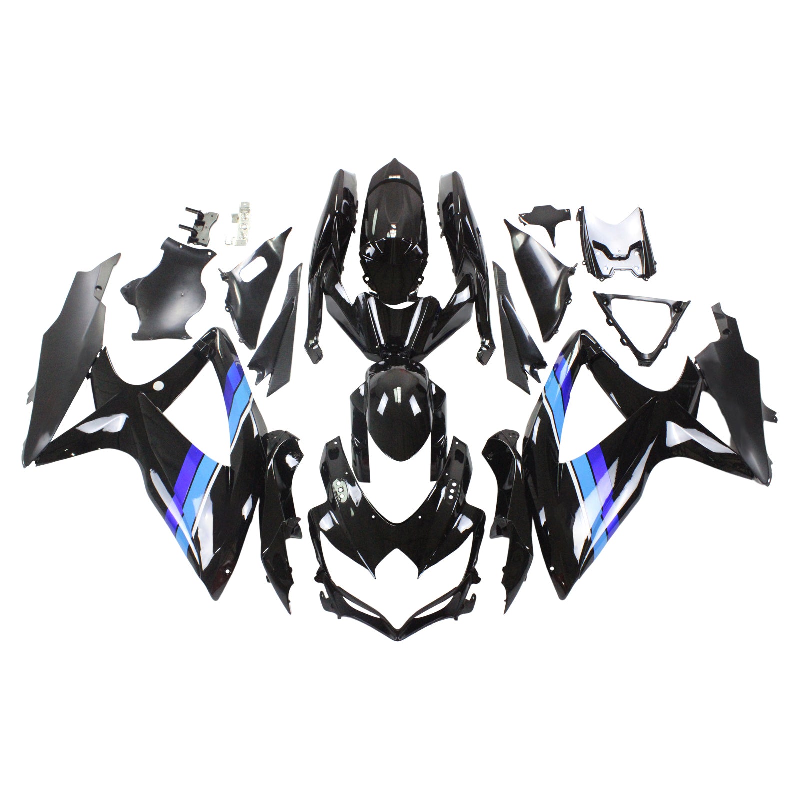 Amotopart Suzuki GSXR 600/750 2008-2010 Kit Plastic Bodest Abs K8
