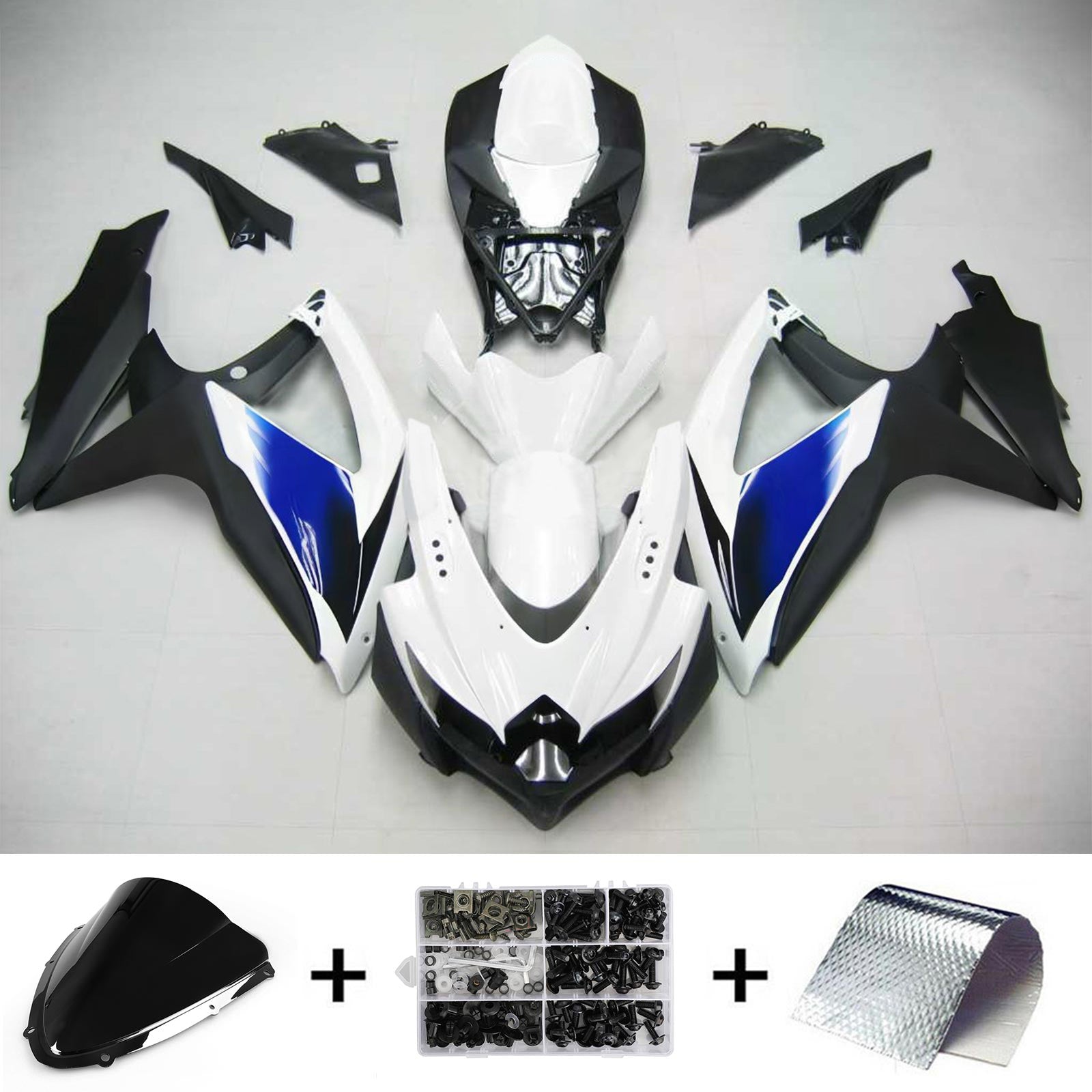 Komplet oklepa z vbrizgano ABS plastiko za Suzuki GSXR 600/750 2008-2010 K8