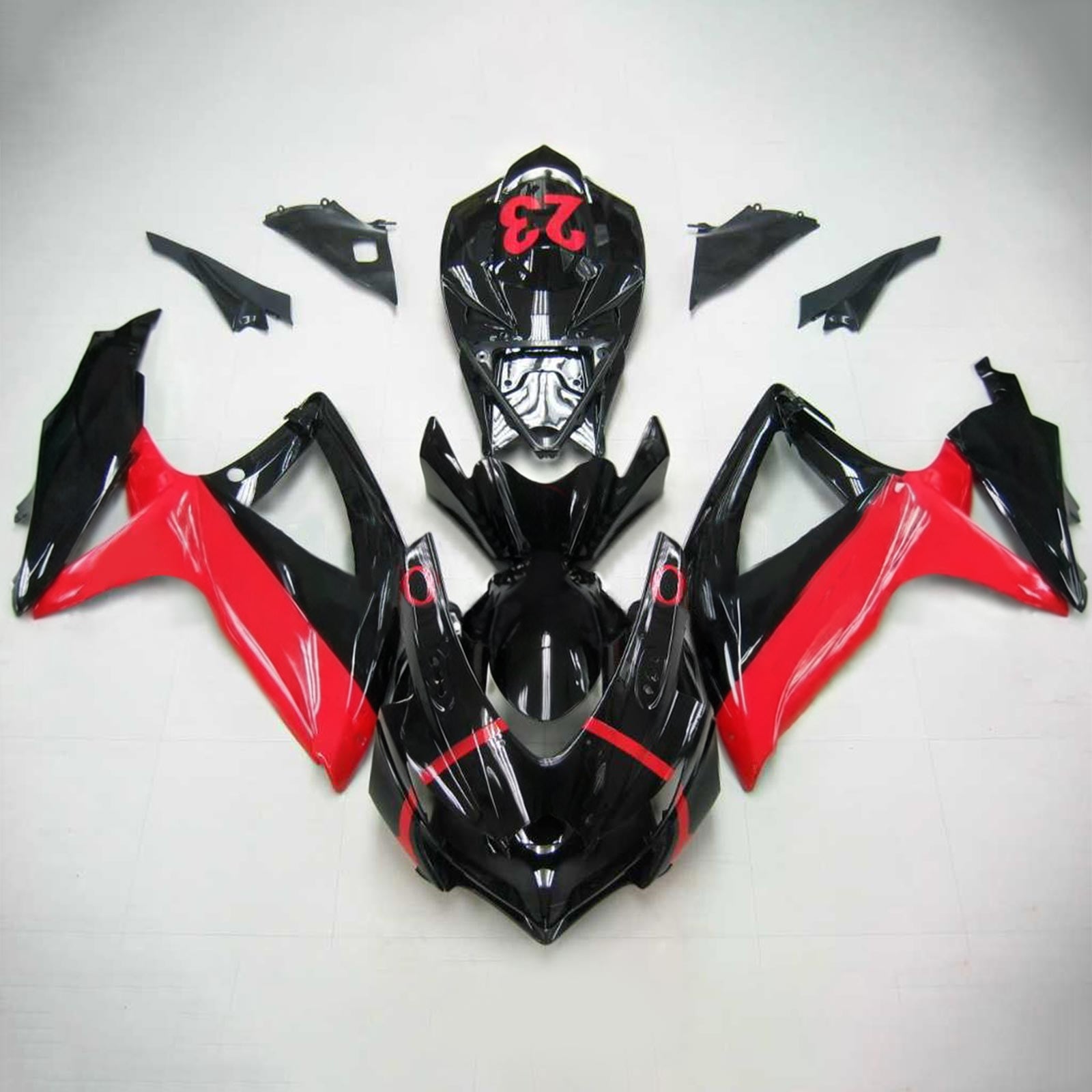 Amotopart Suzuki GSXR 600/750 2008-2010 ABS kunststof carrosseriekuipset K8