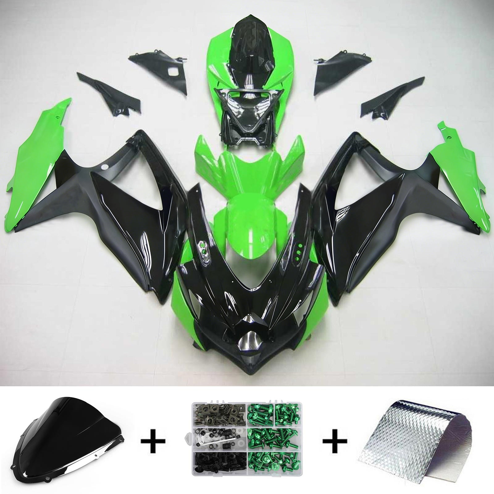Amotopart Suzuki GSXR 600/750 2008-2010 ABS kunststof carrosseriekuipset K8