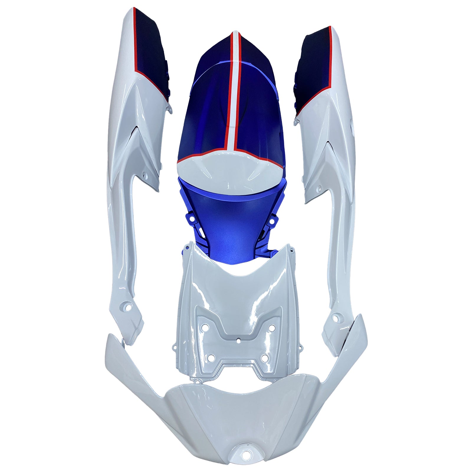 Amotopart Suzuki GSXR 600/750 2008-2010 Kit Carénage Carrosserie Plastique ABS K8
