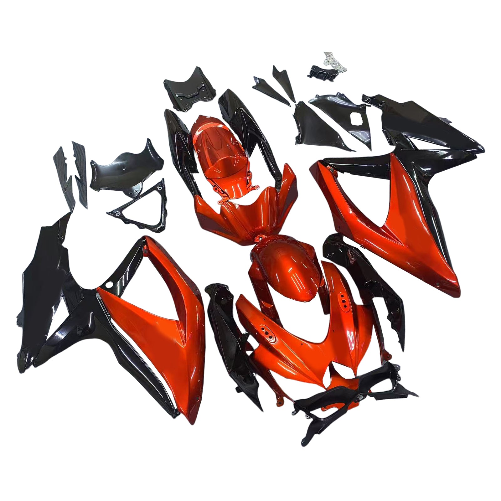 Amotopart Suzuki GSXR 600/750 2008-2010 Kit Carénage Carrosserie Plastique ABS K8
