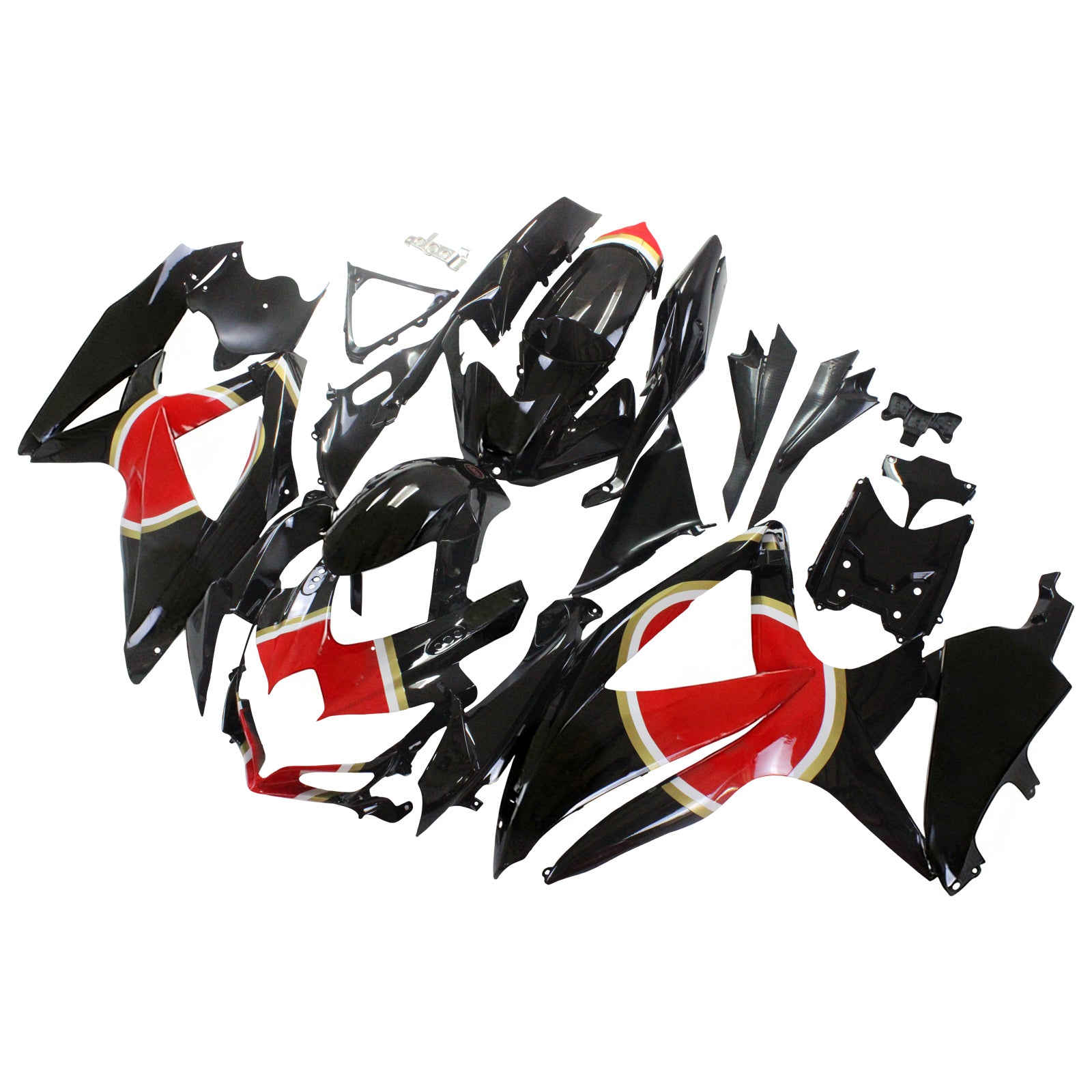 Amotopart Suzuki GSXR 600/750 2008-2010 Kit Carénage Carrosserie Plastique ABS K8