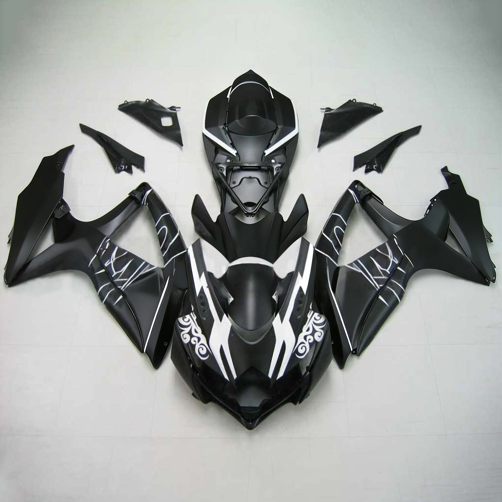 Kit de carénage par injection , carrosserie en plastique ABS Pour Suzuki GSXR 600/750 2008-2010 K8