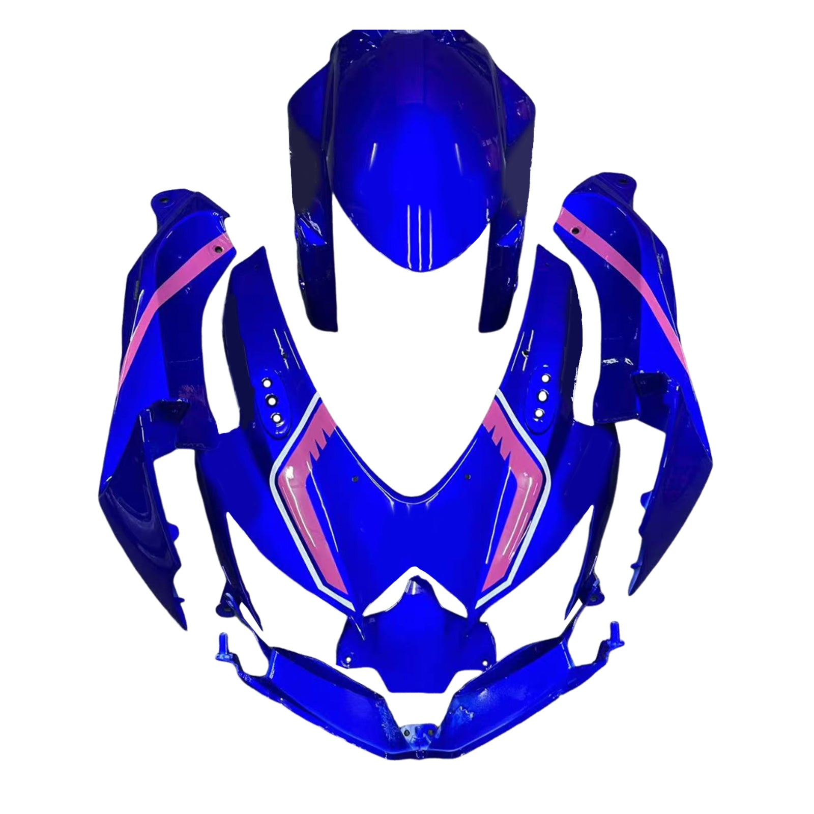 Amotopart Suzuki GSXR 600/750 2008-2010 Kit Carénage Carrosserie Plastique ABS K8