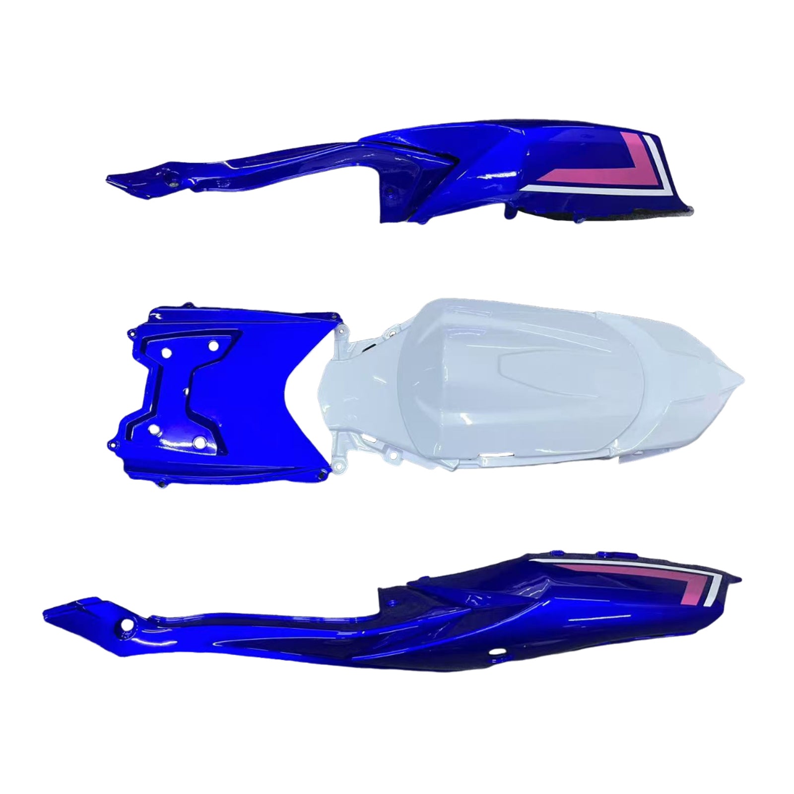 Amotopart Suzuki GSXR 600/750 2008-2010 Kit Carénage Carrosserie Plastique ABS K8