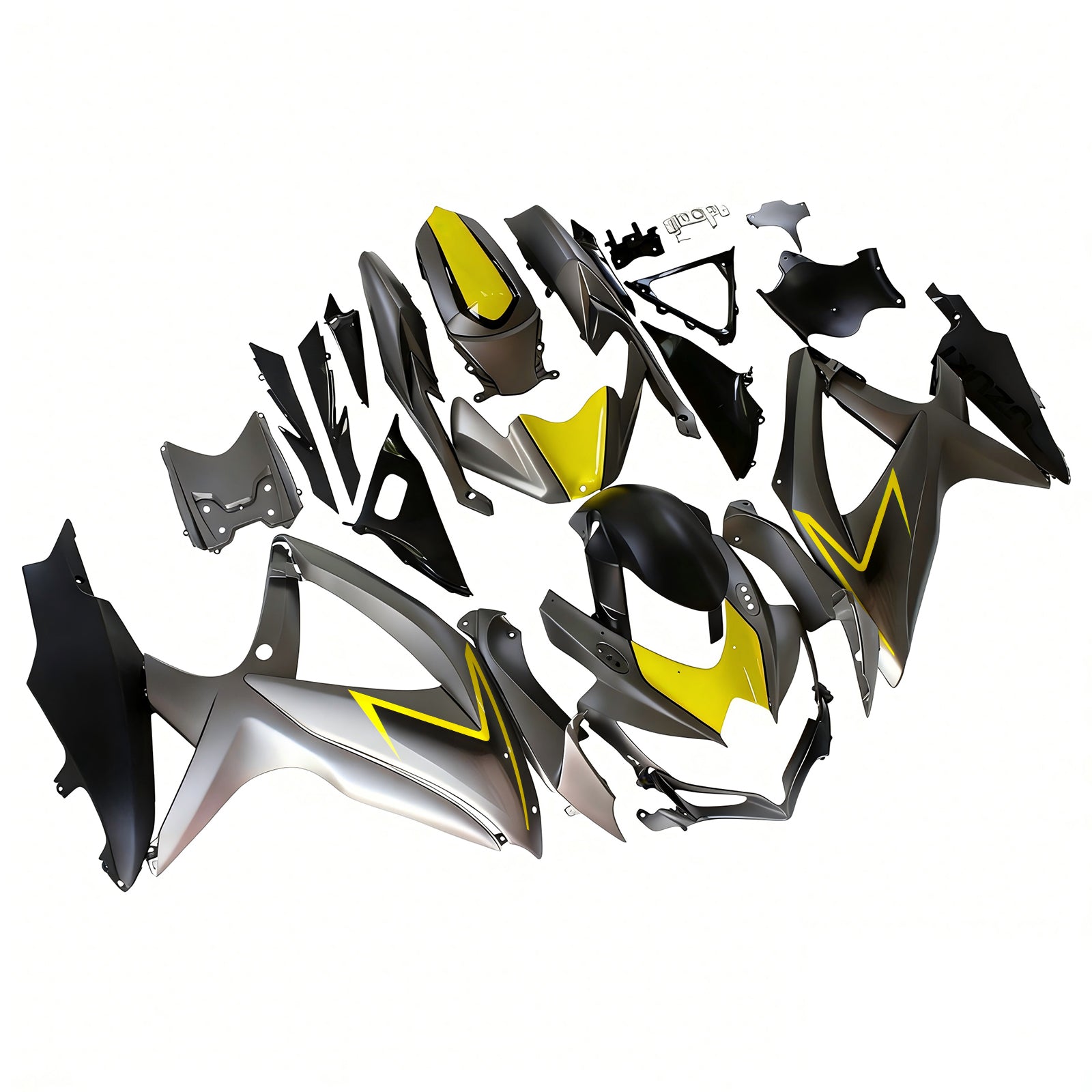 Amotopart Suzuki GSXR 600/750 2008-2010 Kit Carénage Carrosserie Plastique ABS