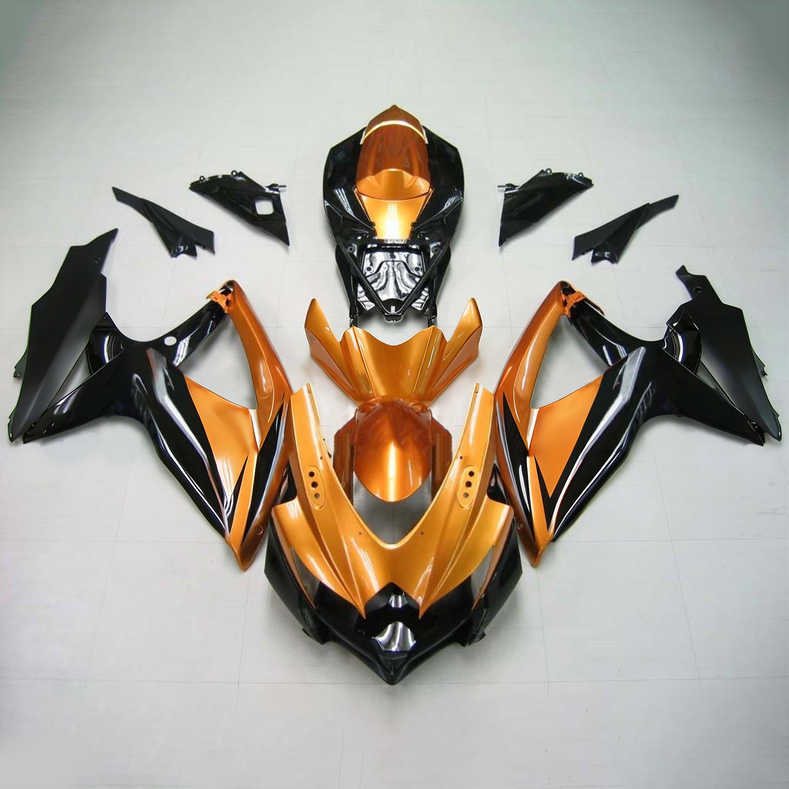 Kit de carenado de inyección, carrocería de plástico ABS para Suzuki GSXR 600/750 2008-2010 K8