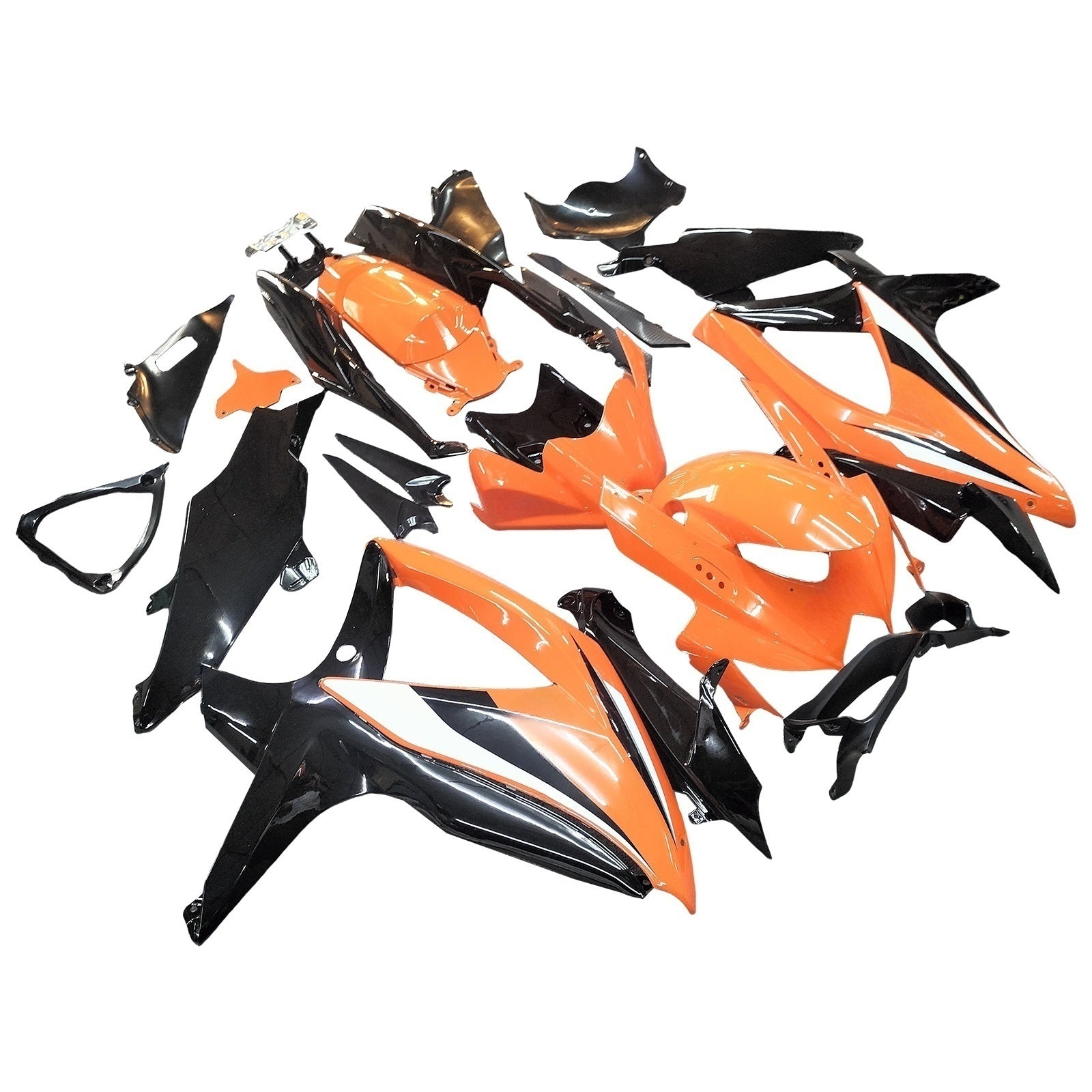 Amotopart Suzuki GSXR 600/750 2008-2010 Kit Carénage Carrosserie Plastique ABS K8