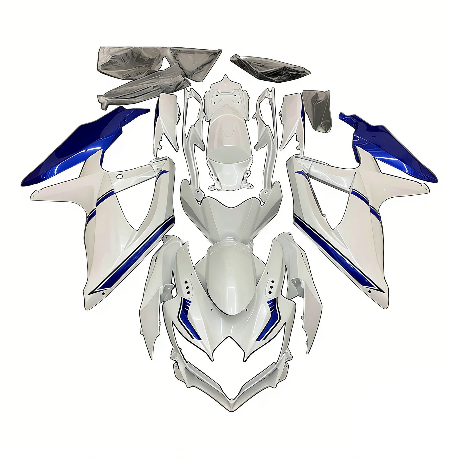 Amotopart Suzuki GSXR 600/750 2008-2010 K8 ABS muovinen korin suojasarja