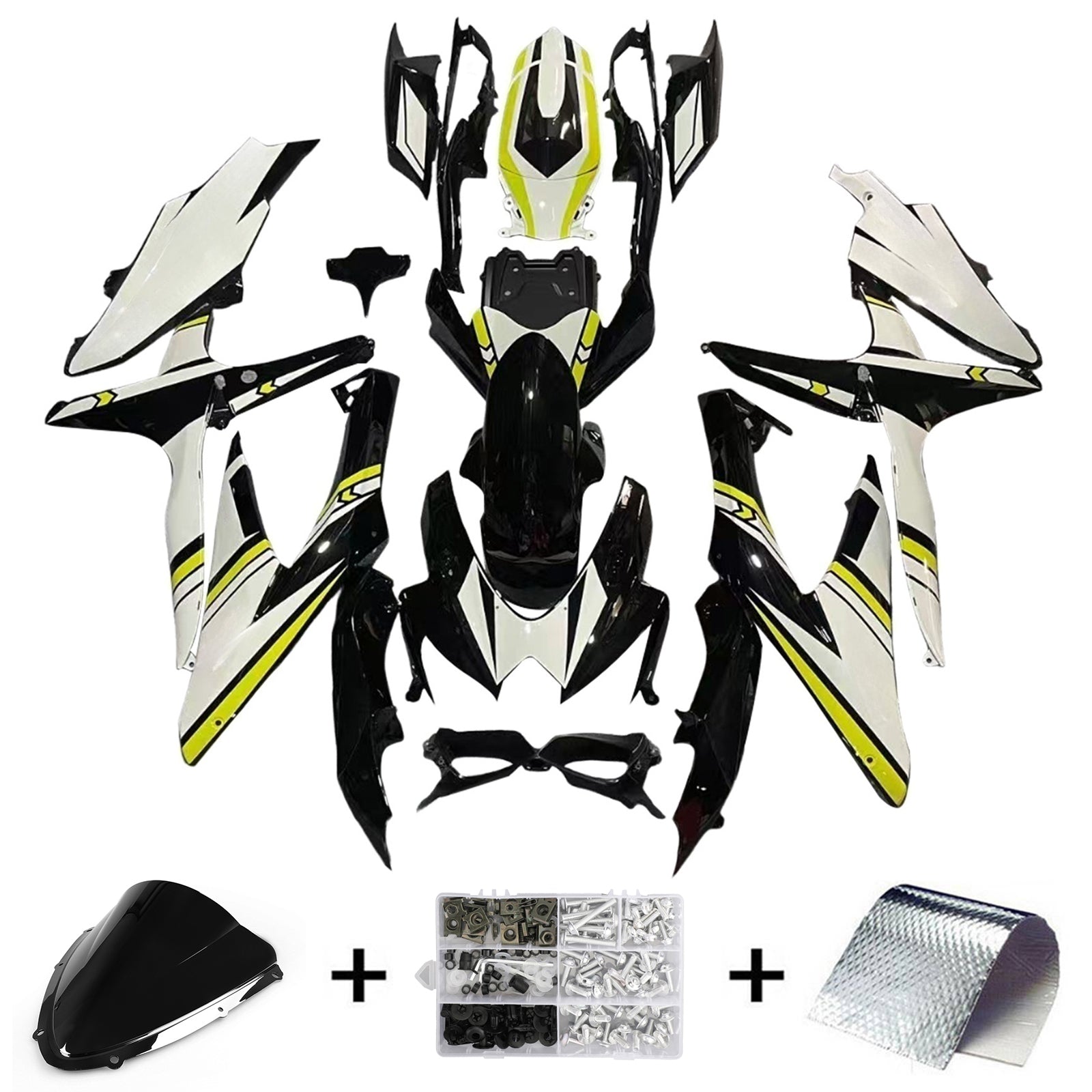 Amotopart Suzuki GSXR 600/750 2008-2010 K8 ABS muovinen korin suojasarja