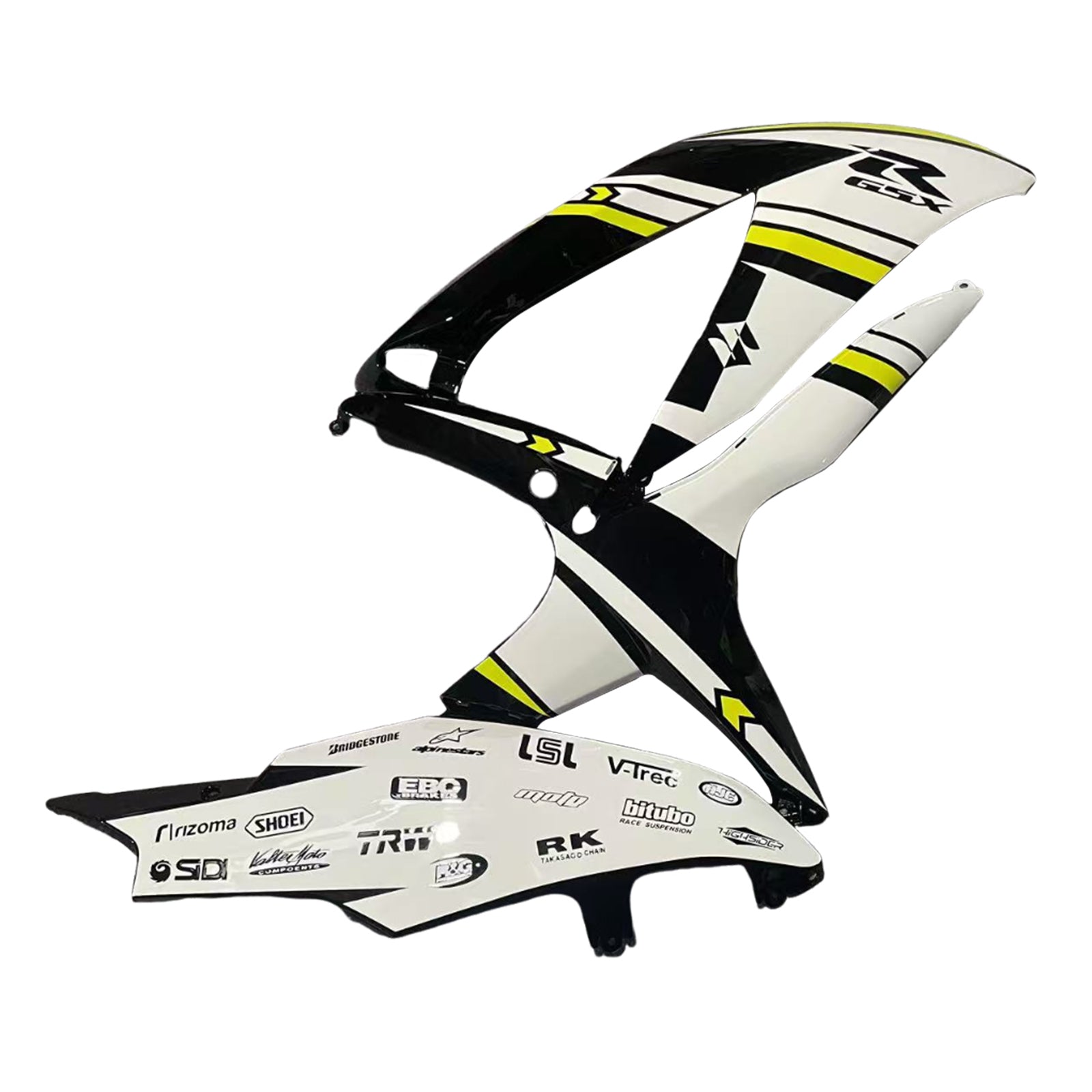 Amotopart Suzuki GSXR 600/750 2008-2010 K8 Kit carena carrozzeria in plastica ABS