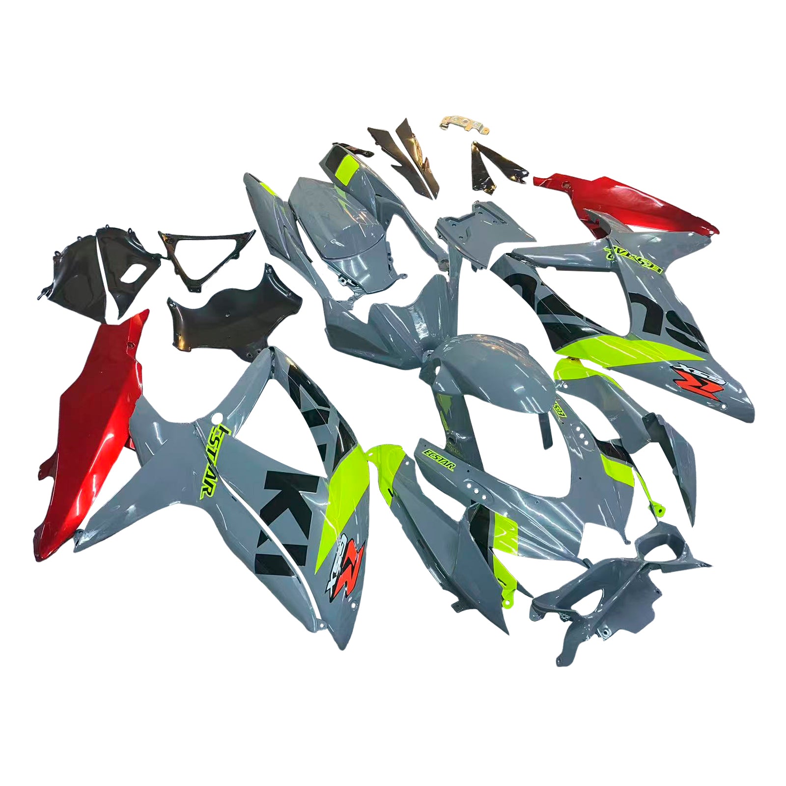 Amotopart Suzuki GSXR 600/750 2008-2010 K8 Kit Carrosserie Plastic ABS