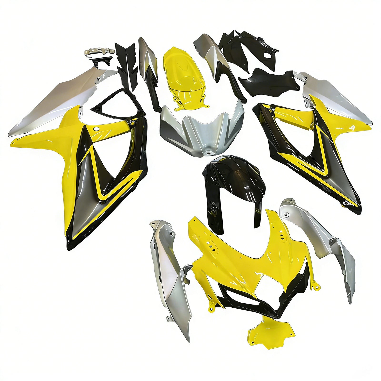 2008-2010 Suzuki GSXR 600/750 K8 Kit de carénage d'injection carrosserie plastique ABS